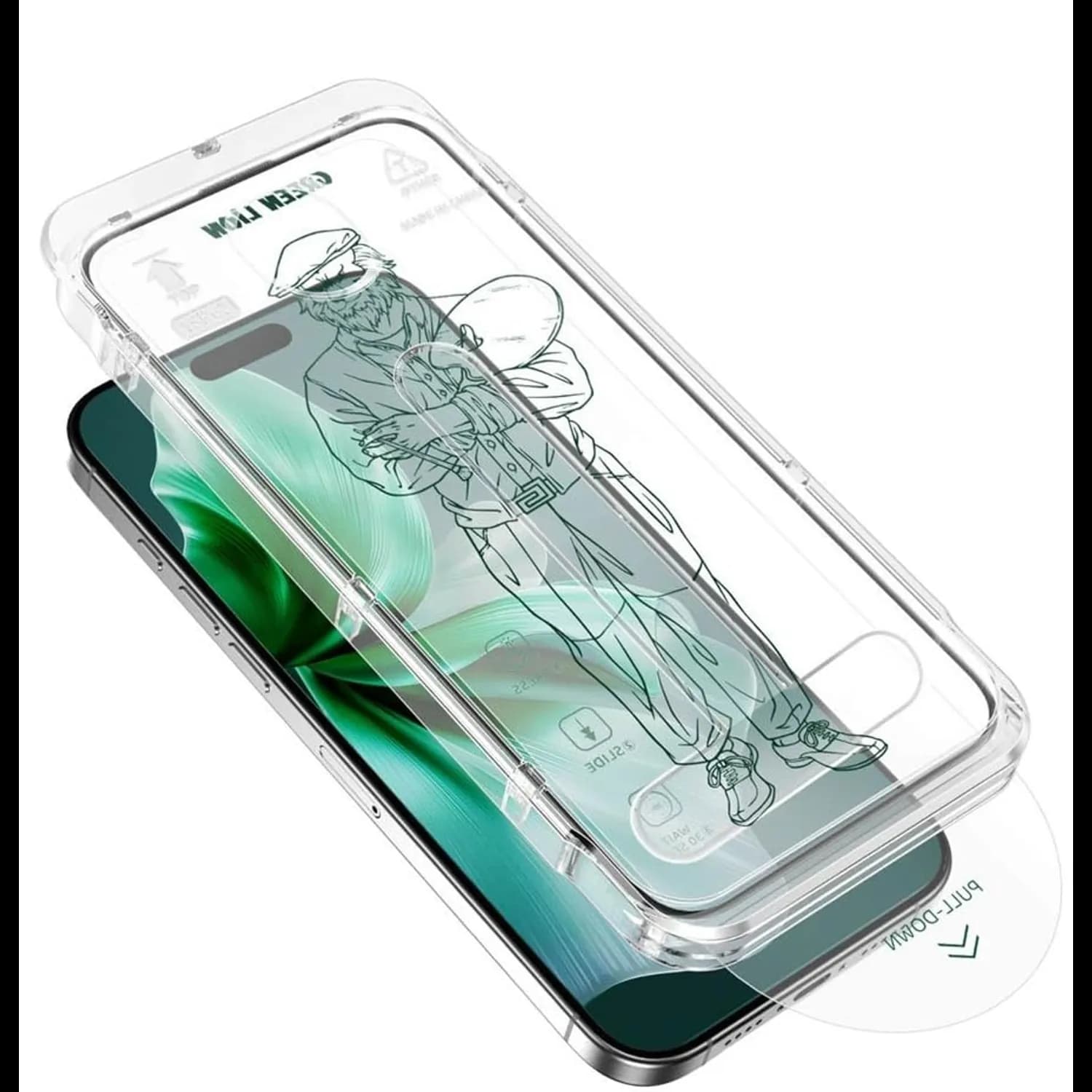 Green Lion Screen Protector Picasso 3D - 9H Tempered Glass, Clear for iPhone 16 Plus 1