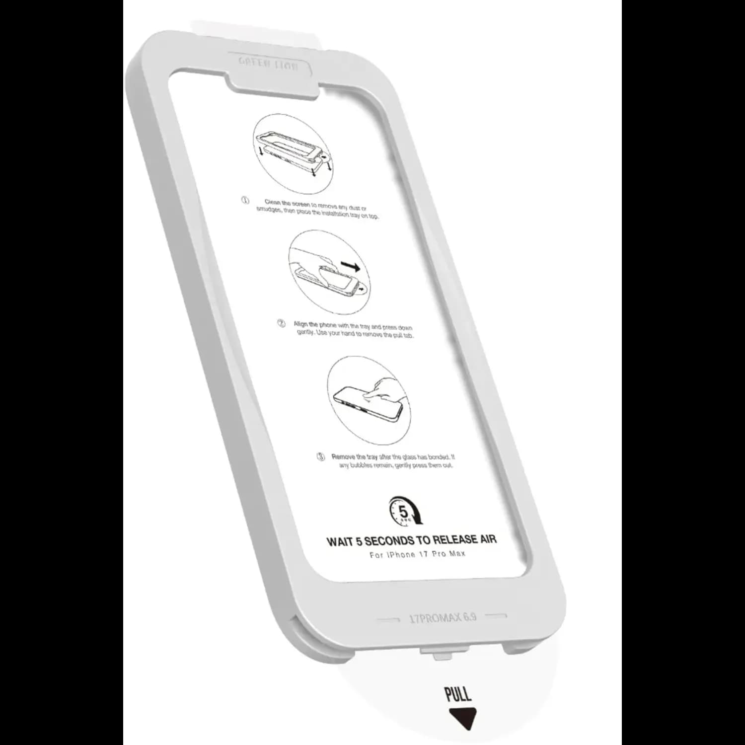 Green Lion Screen Protector Picasso 3D for iPhone 17 Air - 9H Tempered Glass, Clear 5