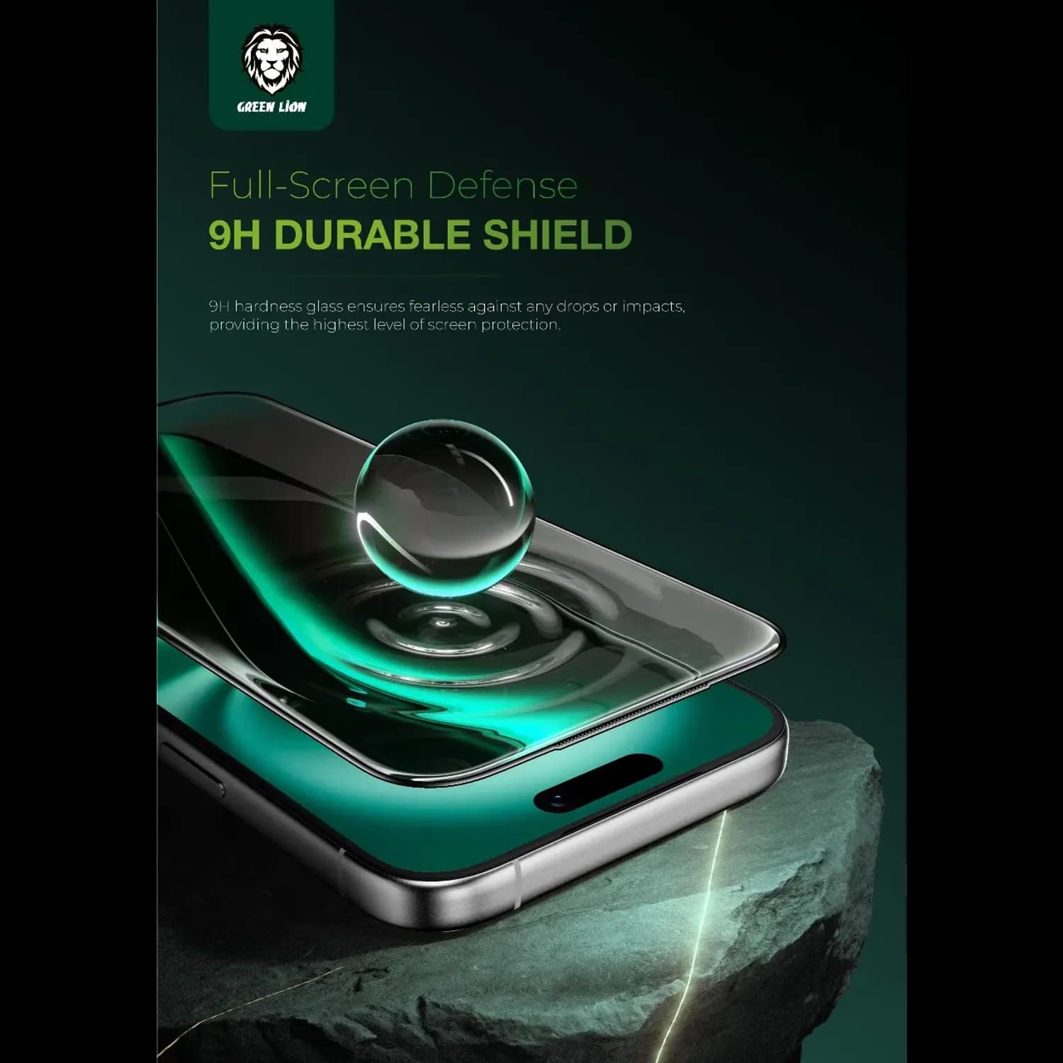 Green Lion Screen Protector Picasso 3D - 9H Tempered Glass, Clear for iPhone 17 Pro Max 3