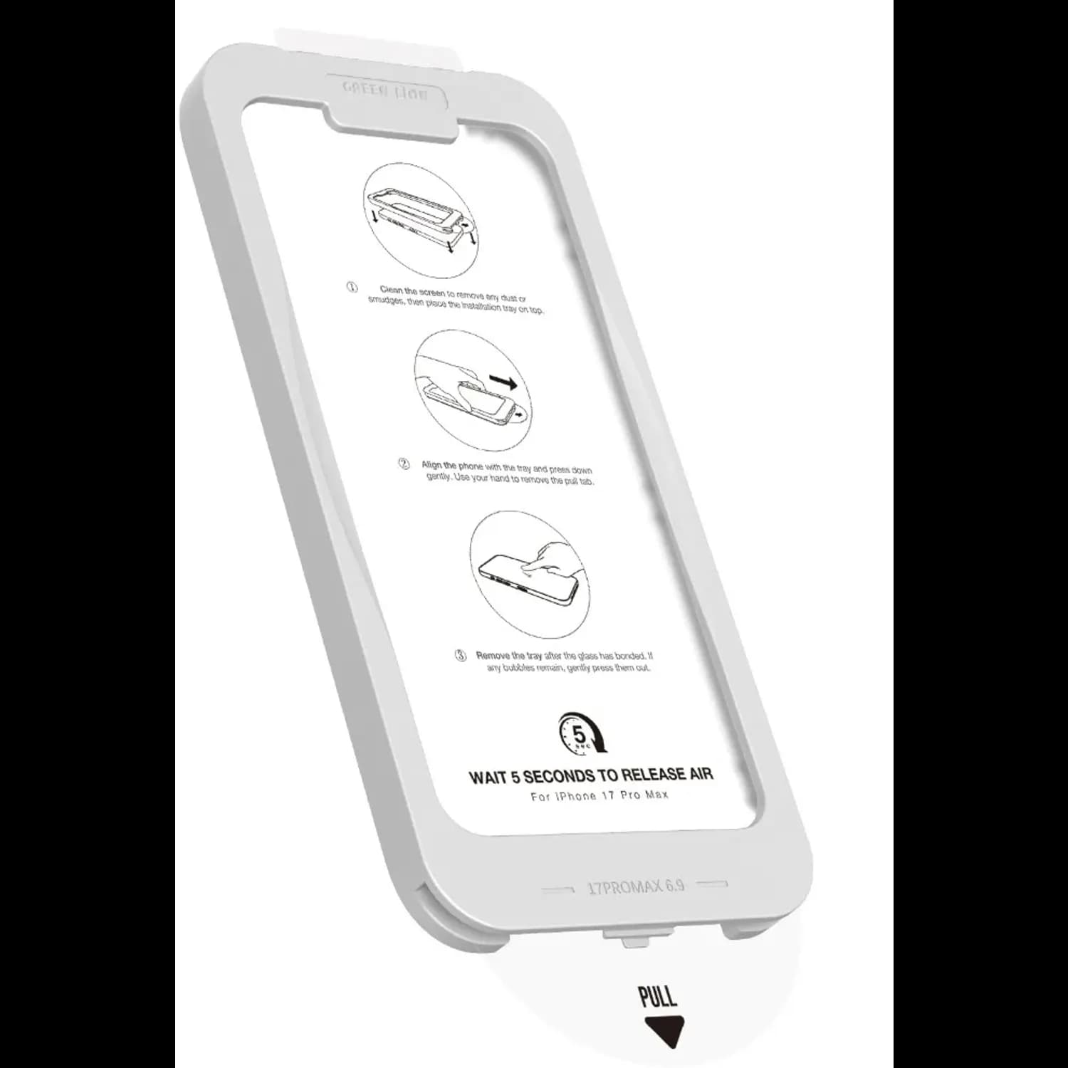 Green Lion Screen Protector Picasso 3D - 9H Tempered Glass, Clear for iPhone 17 Pro Max 1