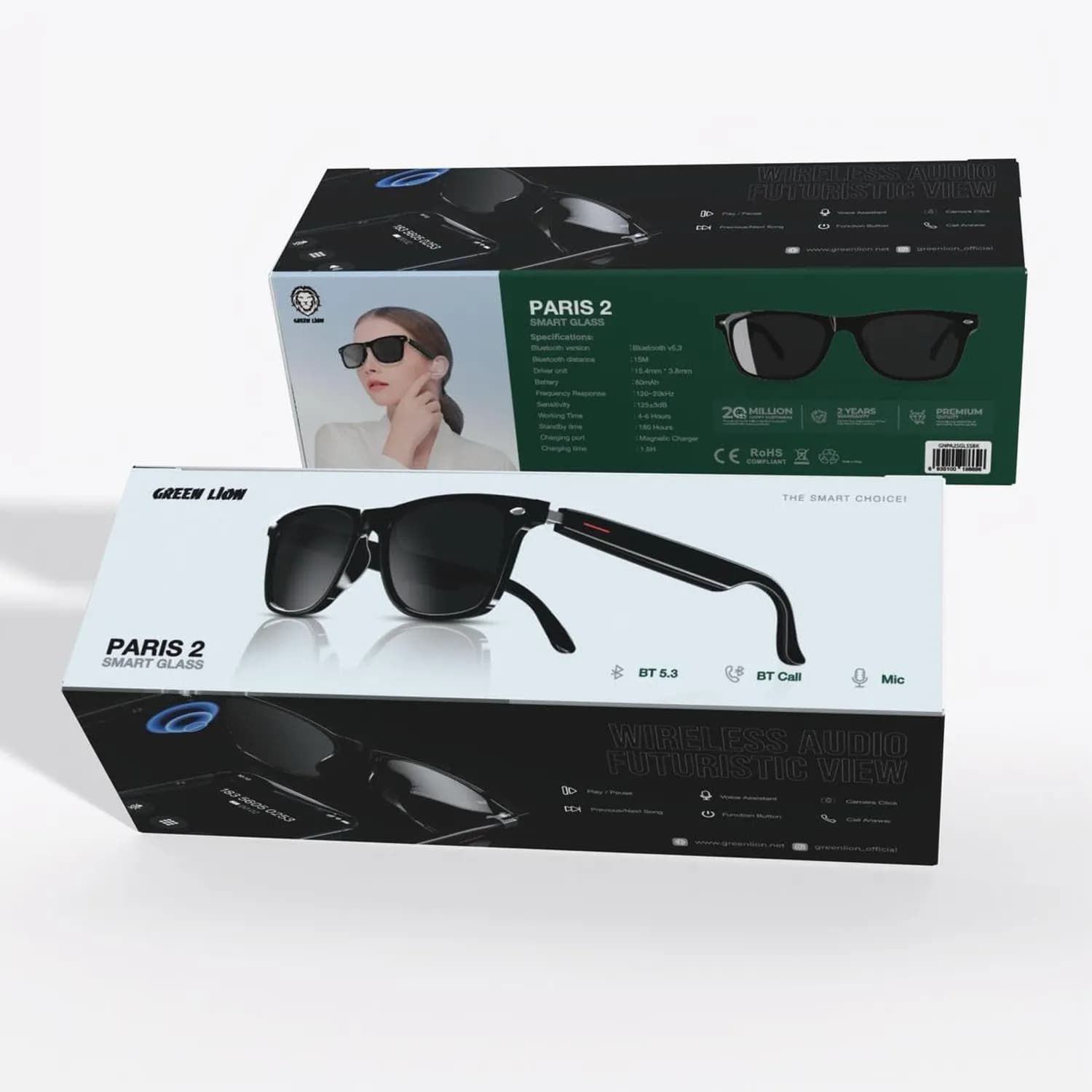 Green Lion Smart Glass - Touch Control, Black 5