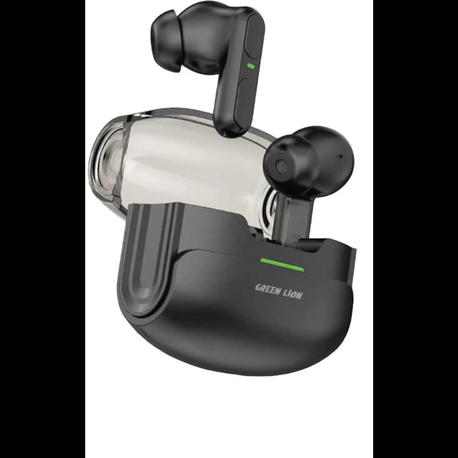 Green Lion Wireless Earbuds Patras - Bluetooth 5.3, Black — White 2