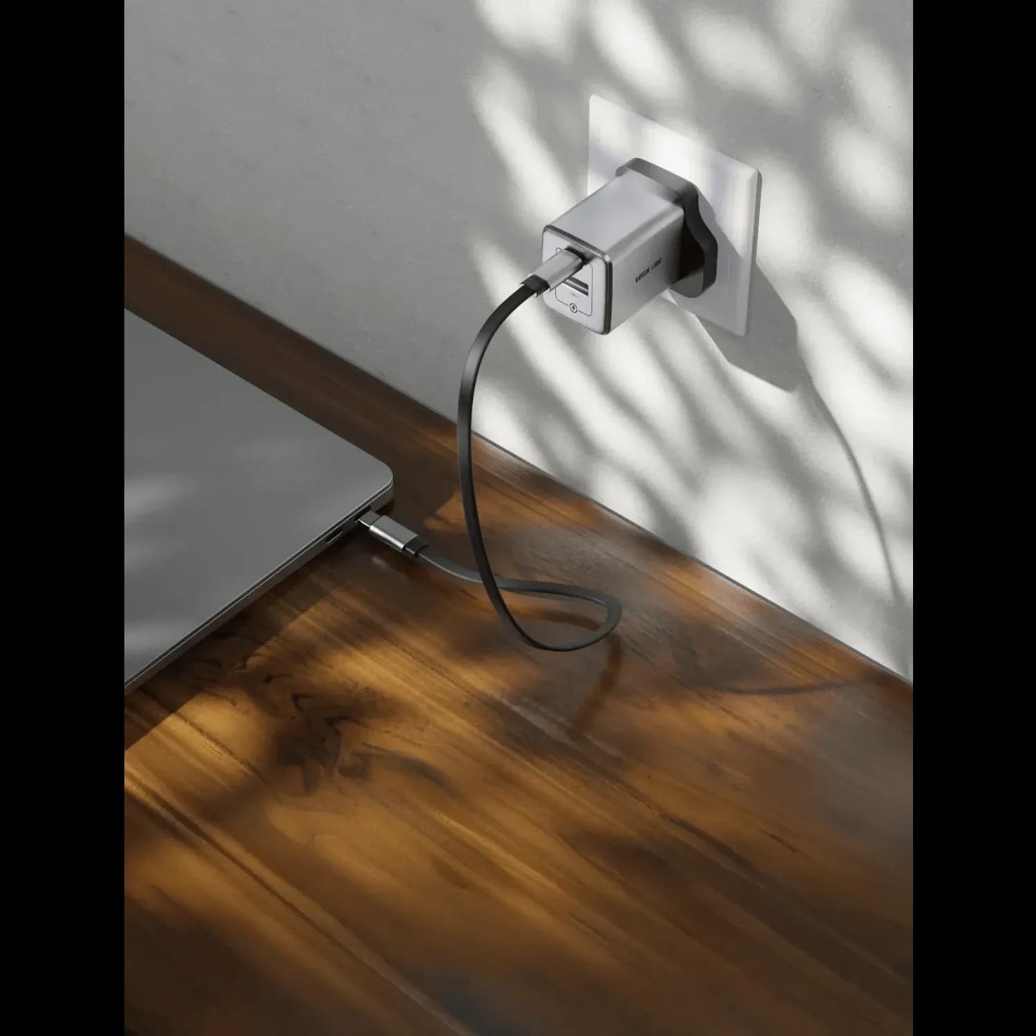 GREEN LION Wall Charger - 20W PD, USB-C & USB-A, Grey — Gray 2