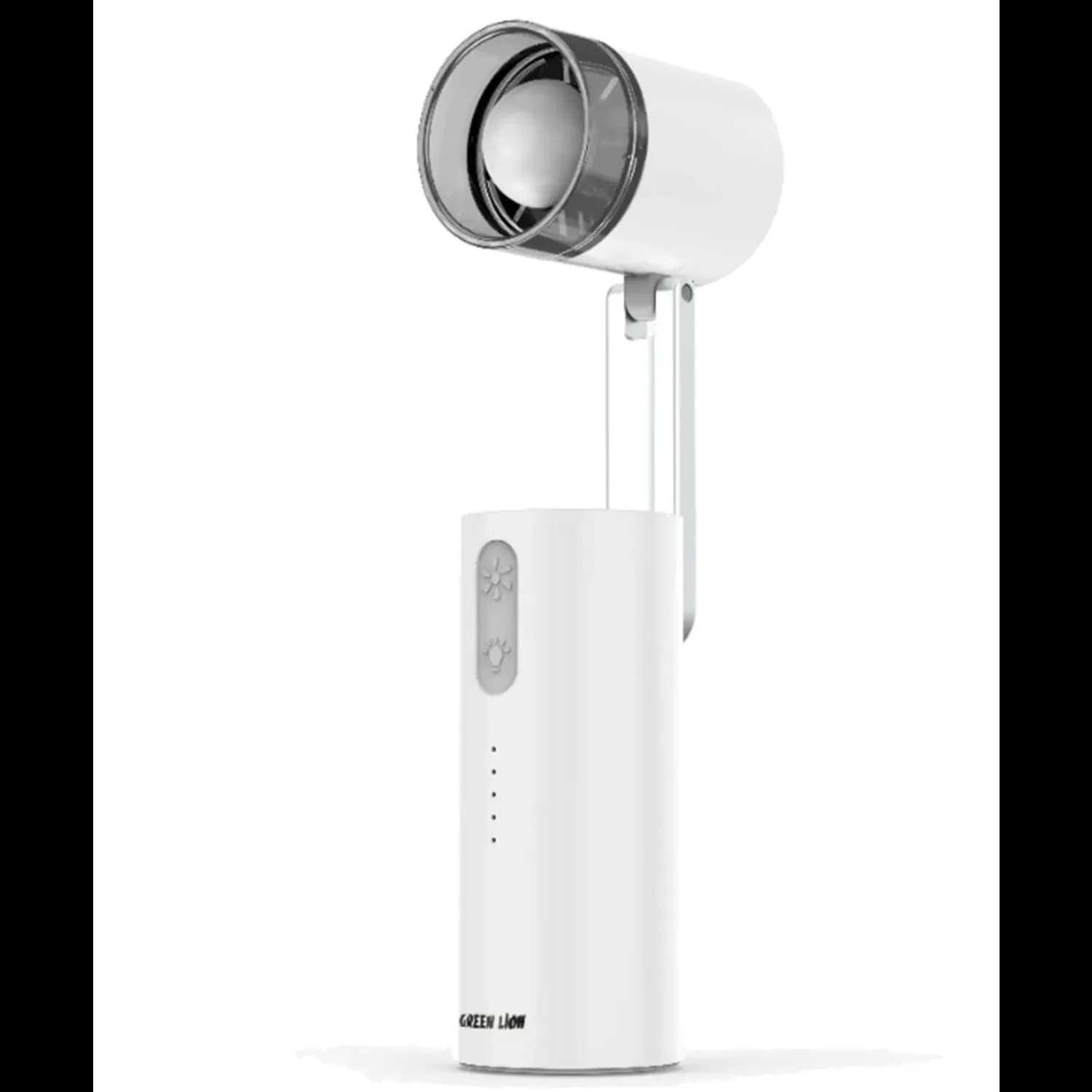 Green Lion Handheld Lamp Fan Malta - 3000mAh, White 2