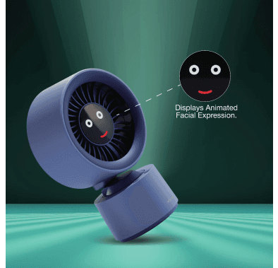 Green Lion Desktop Fan VELAR - USB-C, Blue — White 5