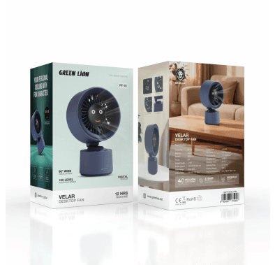 Green Lion Desktop Fan VELAR - USB-C, Blue — White 7