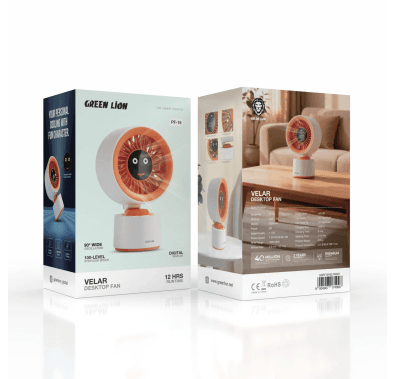 Green Lion Desktop Fan VELAR - USB-C, Blue — White 8
