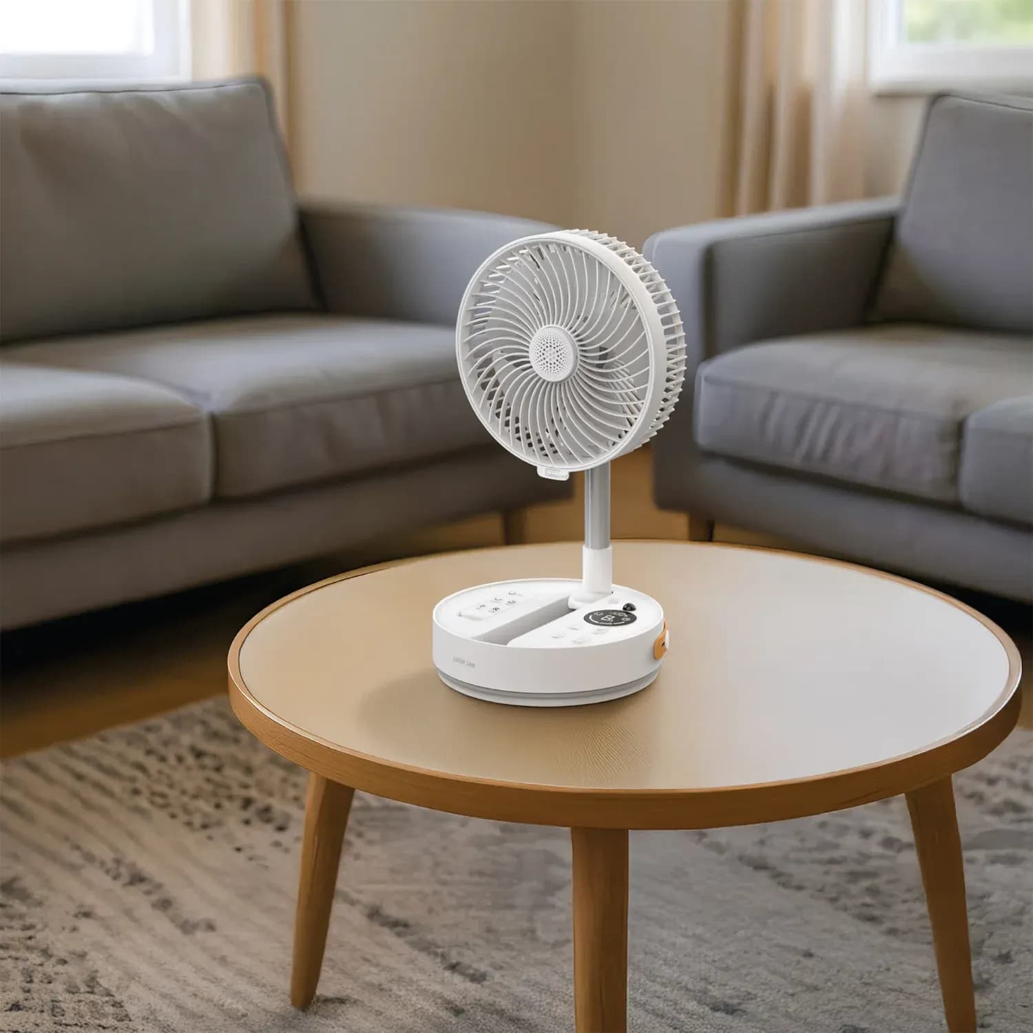Green Lion Folding Fan ROVIO 8" - 4-Speed, White 4