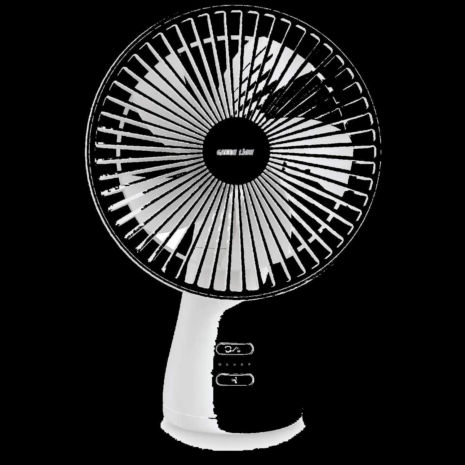 Green Lion Rechargeable Fan FARO - 2400mAh, White 1 Green Lion Rechargeable Fan FARO - 2400mAh, White 1