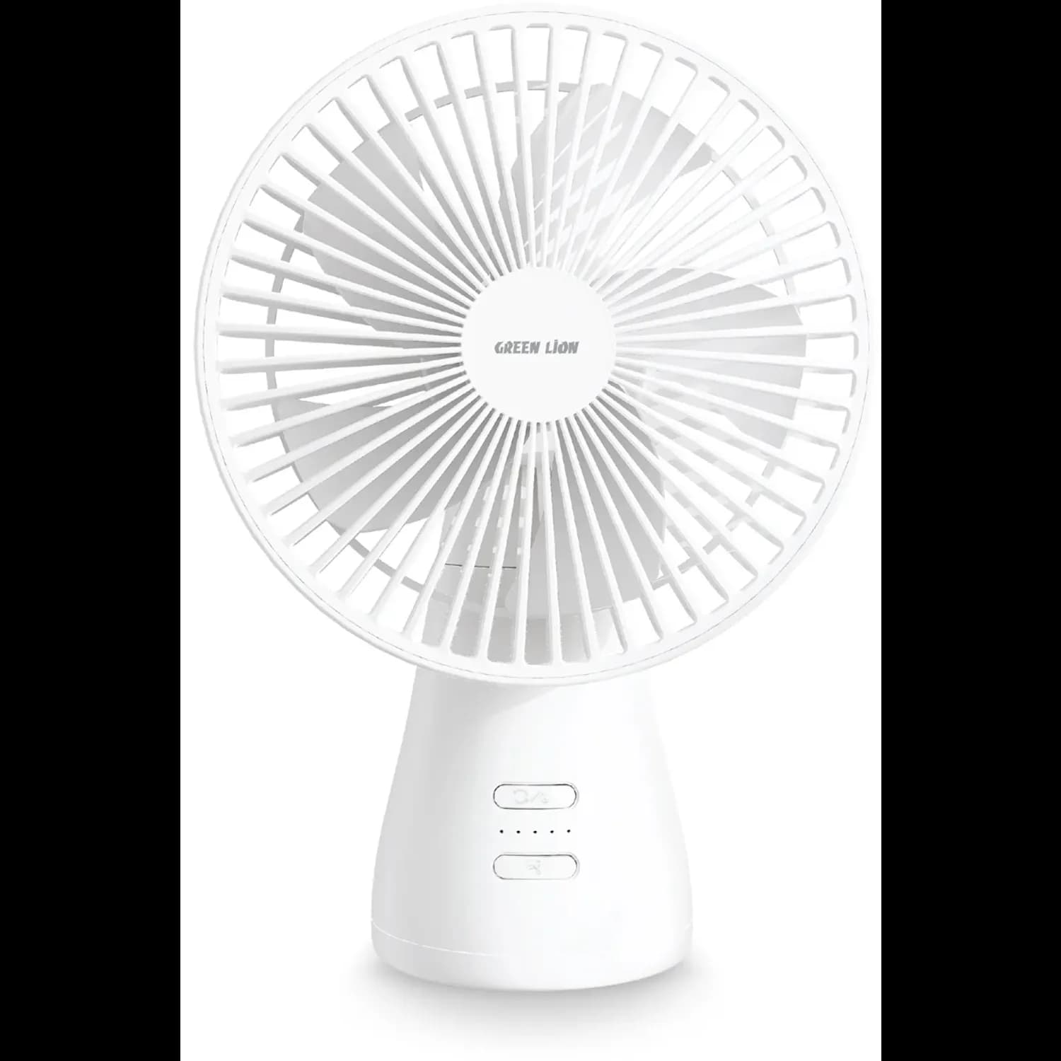 Green Lion Rechargeable Fan FARO - 2400mAh, White 2