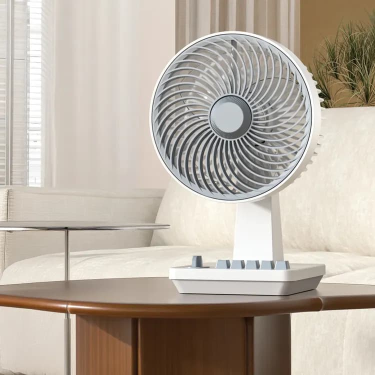 Green Lion Desktop Fan 8" - 6-Speed, White 2