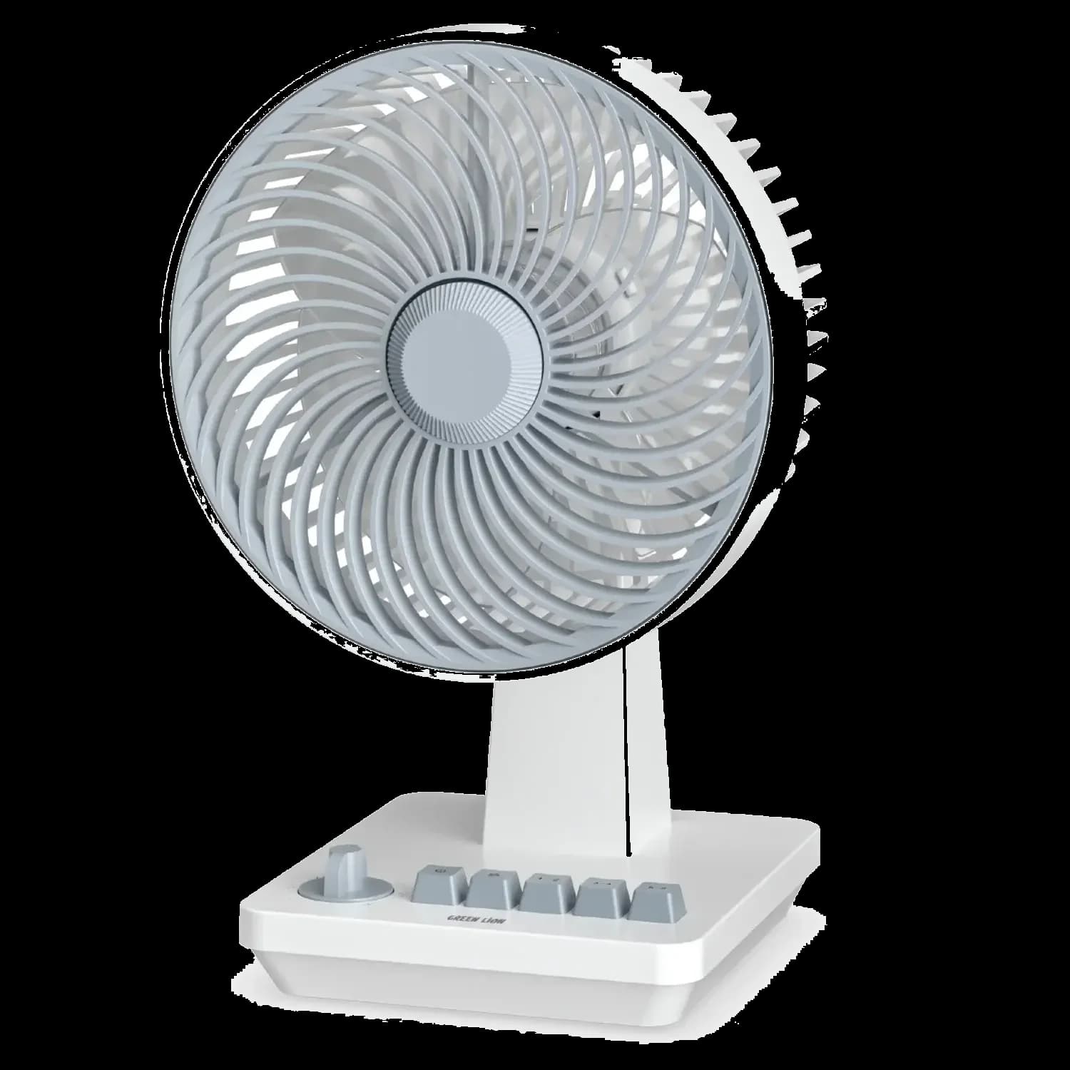 Green Lion Desktop Fan 8" - 6-Speed, White 1 Green Lion Desktop Fan 8" - 6-Speed, White 1