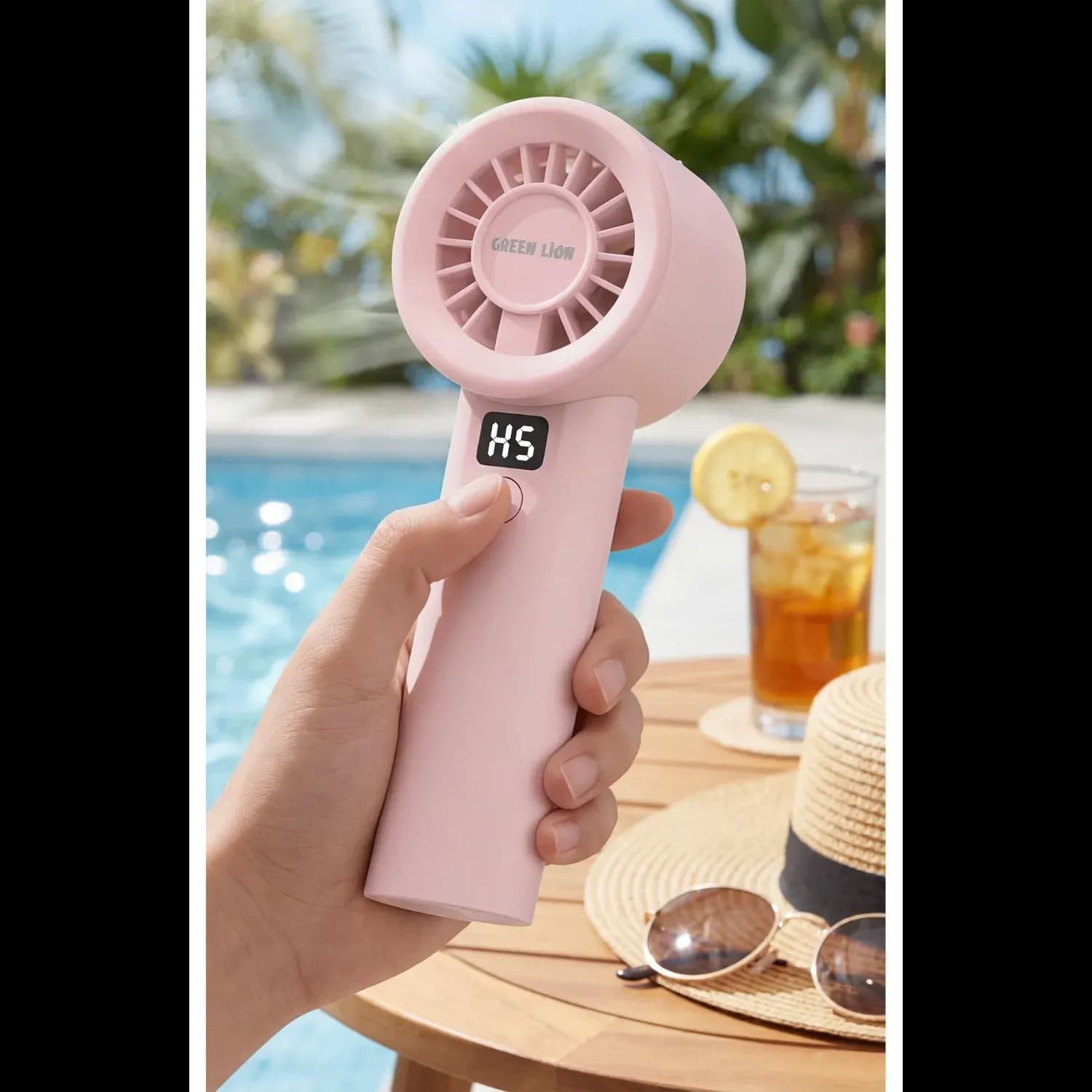 Green Lion WIND MATE Handheld Fan, USB-C Rechargeable, - White — White 4