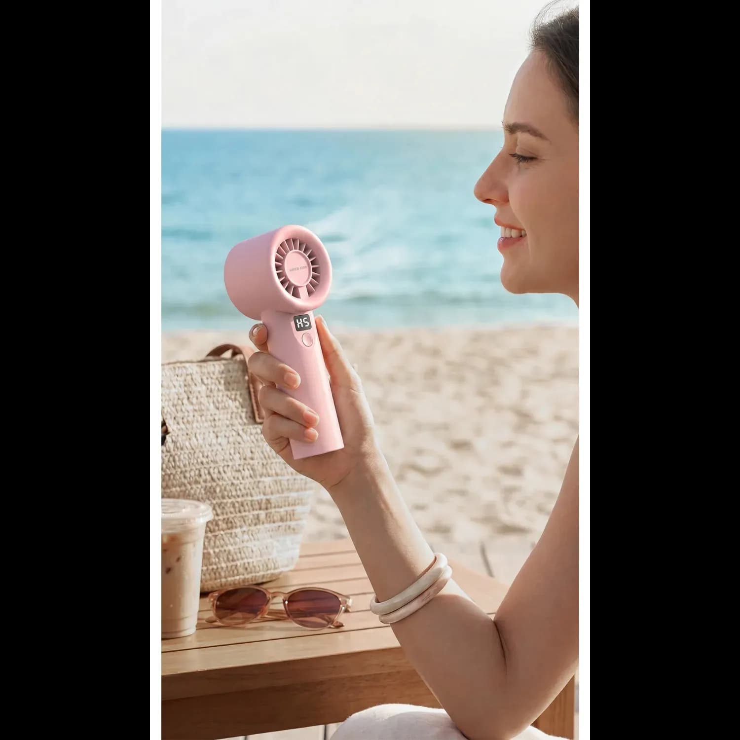 Green Lion WIND MATE Handheld Fan, USB-C Rechargeable, - White — White 6