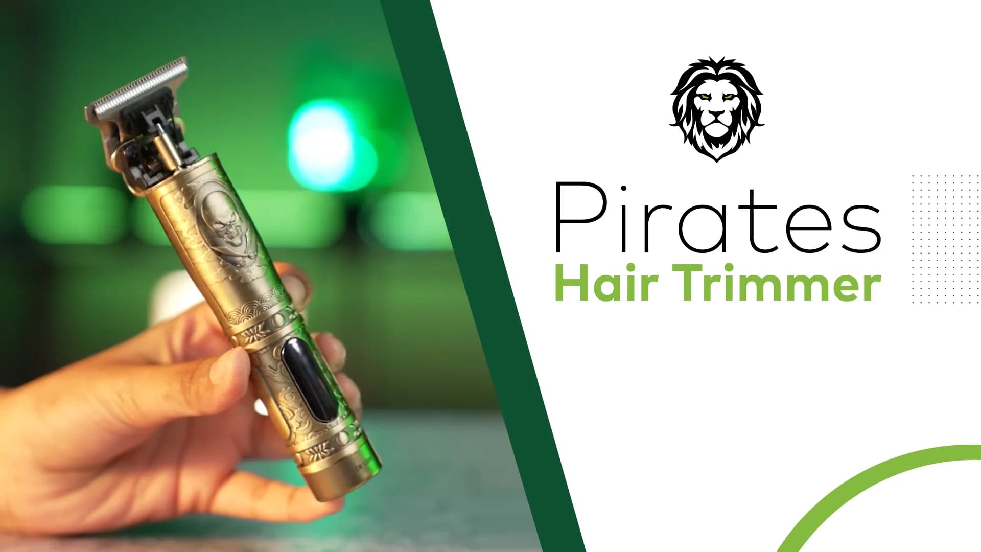 Green Lion Pirates Hair Trimmer 3