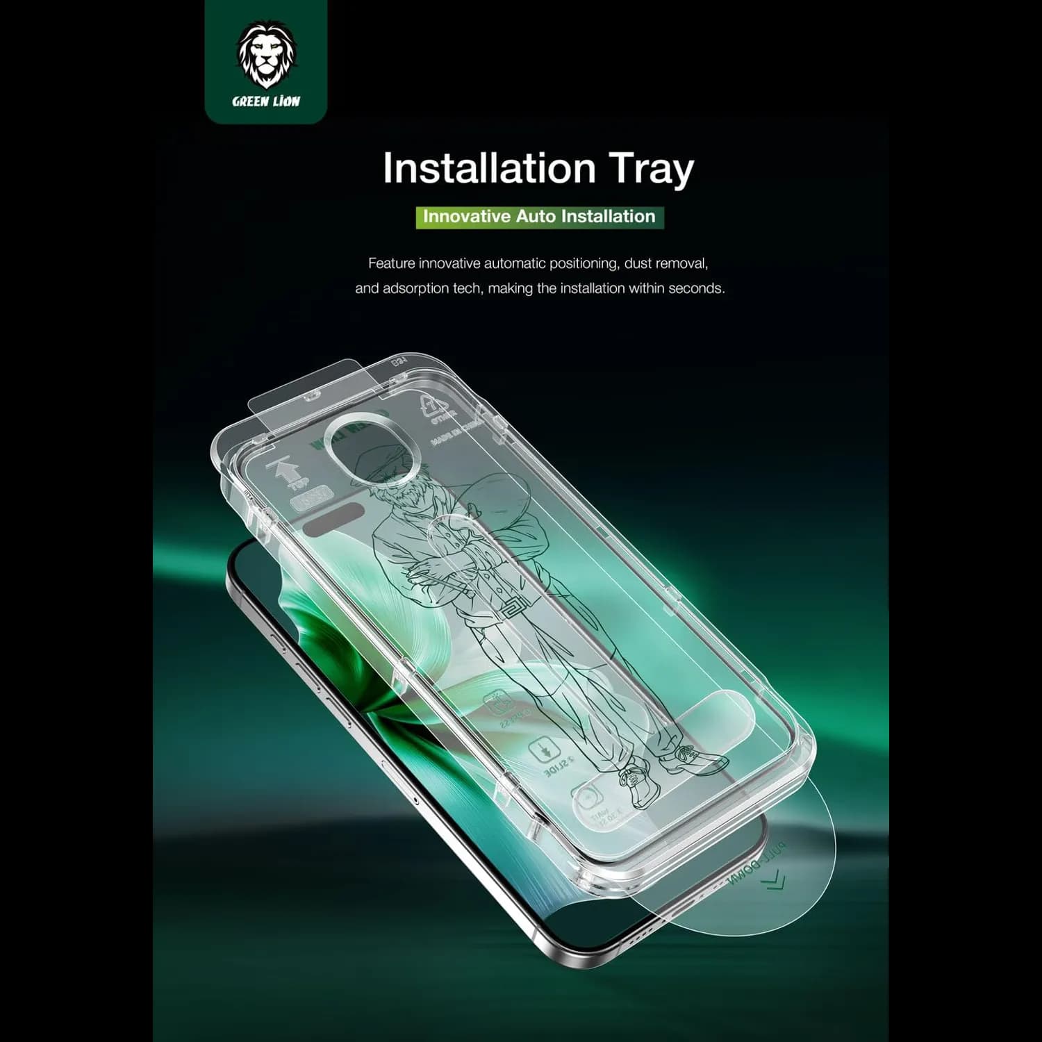 Green Lion PC Case Z Flip 6 - Clear 2