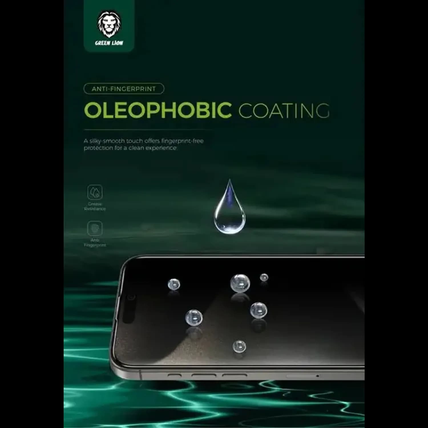 Green Lion Screen Protector Picasso 3D iPhone 14 Pro - 9H Tempered Glass, Clear 3