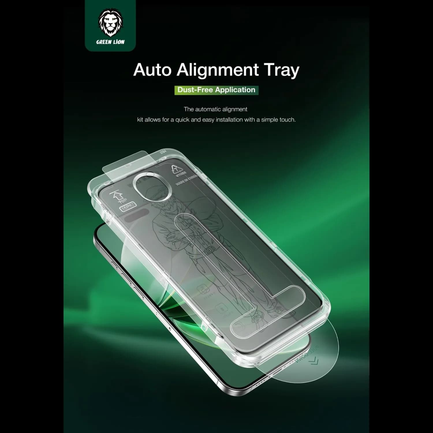 Green Lion Screen Protector Picasso 3D - 9H Tempered Glass, iPhone 14 Pro 2