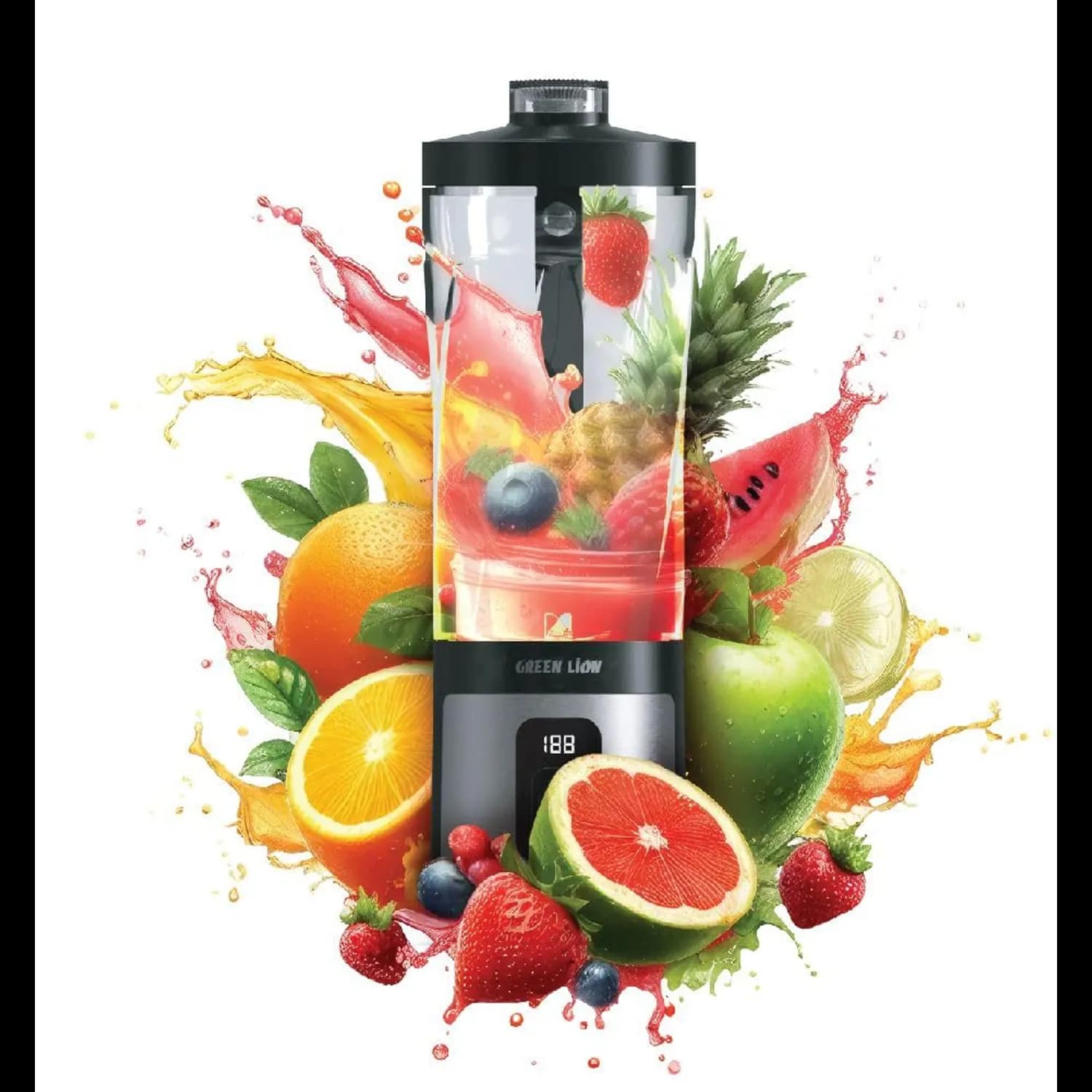 Green Lion Blender ProJet - 600ml Travel Cup, Black 3