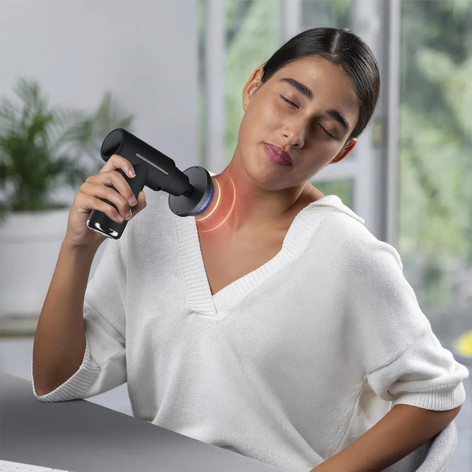 Green Lion Pulse Massage Gun - Hot & Cold Therapy, Black 3