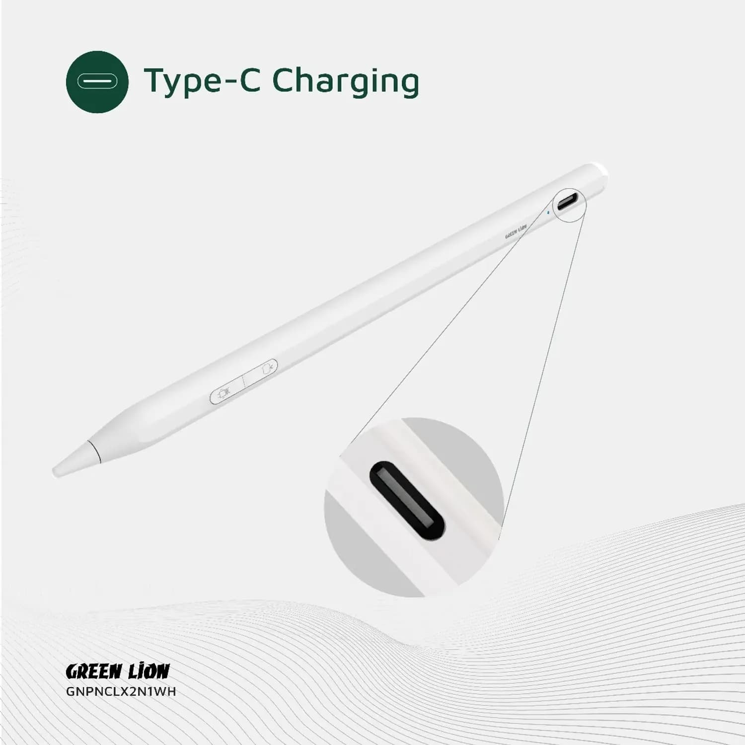 Green Lion Pencil X - Dual Switch, White 5