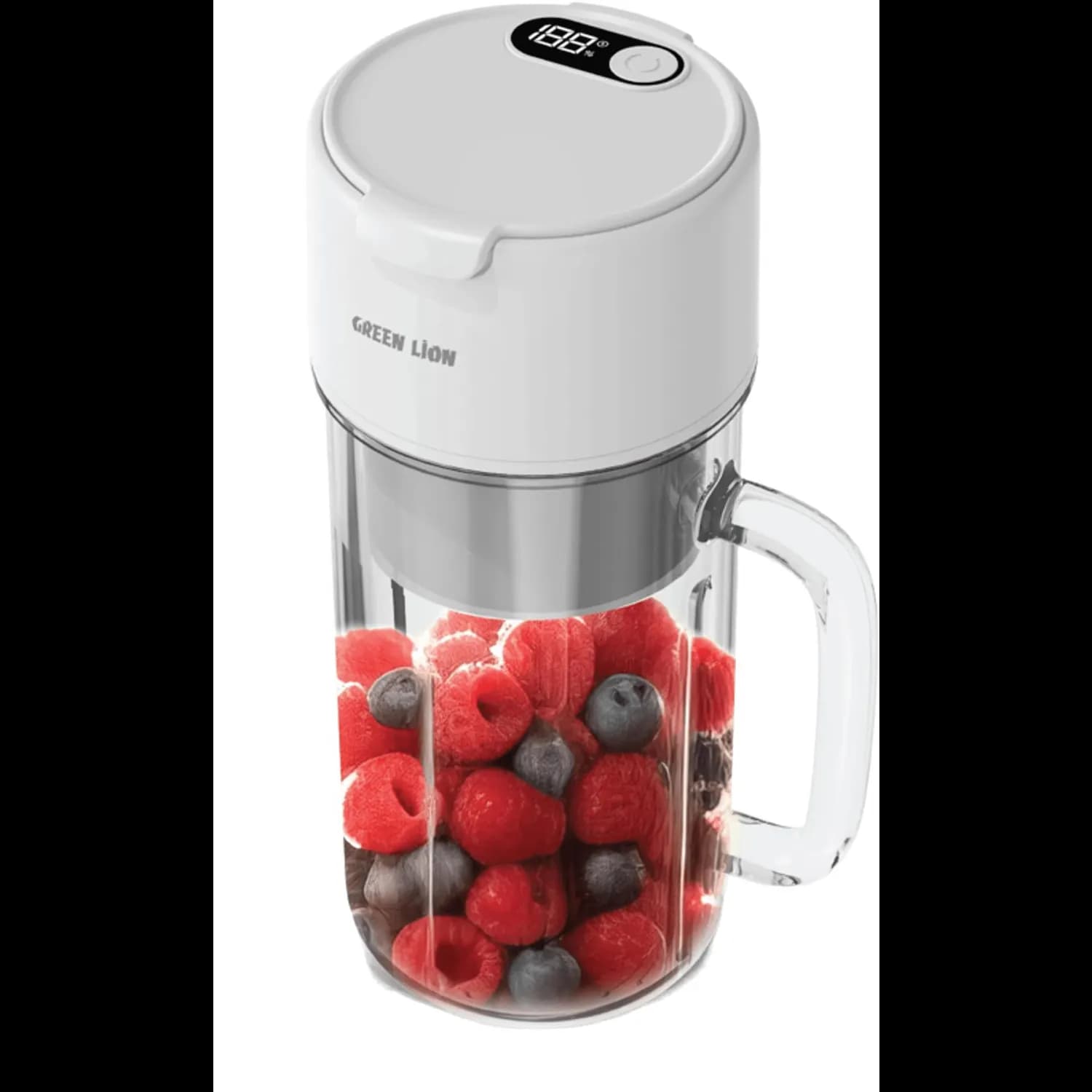 Green Lion Blender Mug-2 - 55W, 400ml Travel Cup, White 1