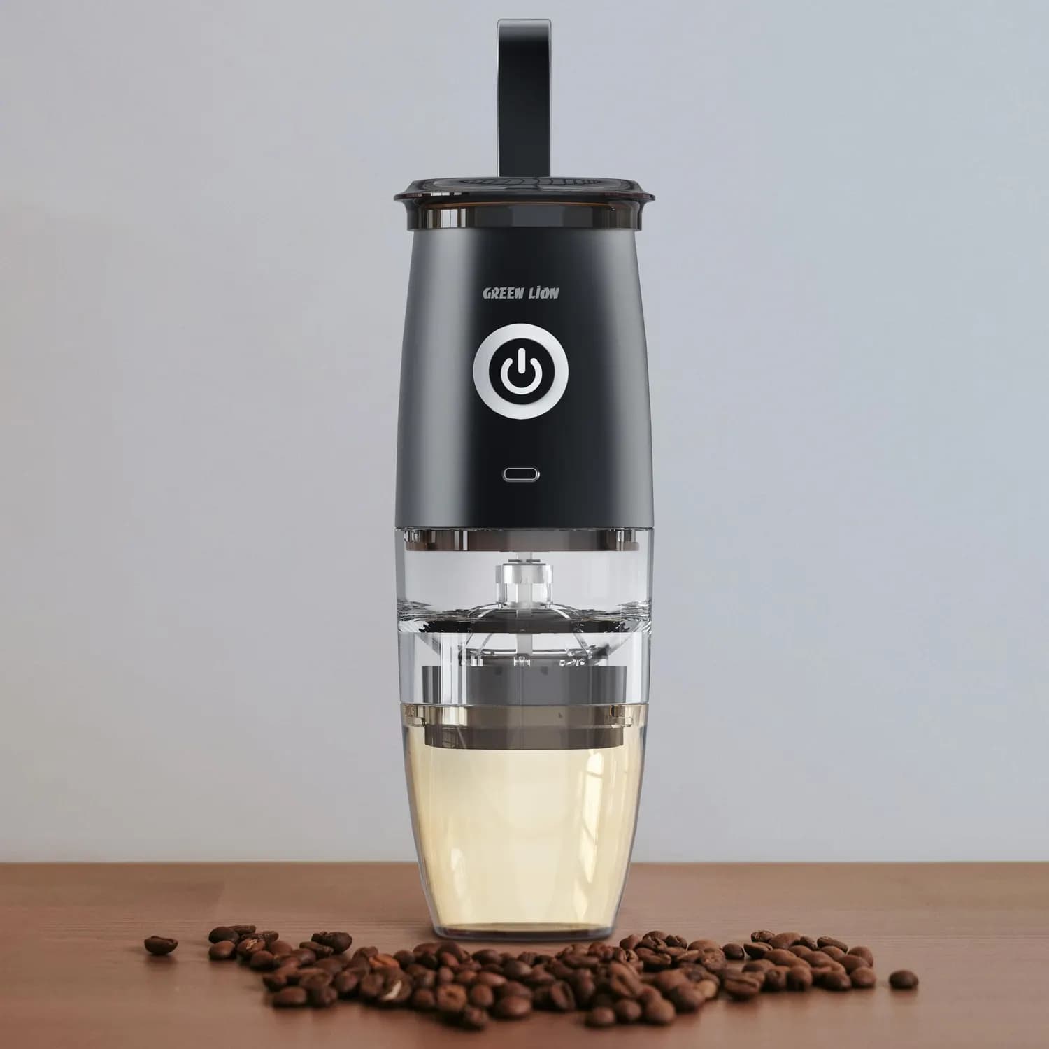 Green Lion Portable Coffee Grinder - 5-Speed, Ceramic Core, Black 4