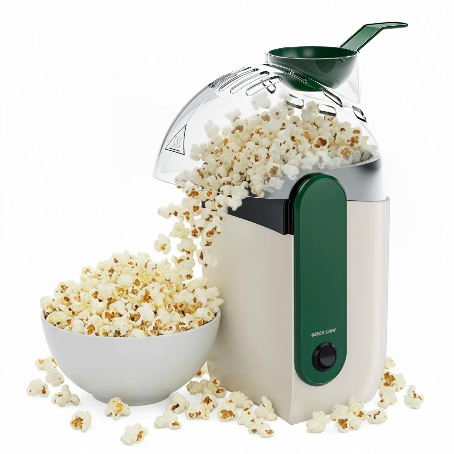 Green Lion Pop Mate Popcorn Maker - 1200W, White 1 Green Lion Pop Mate Popcorn Maker - 1200W, White 1