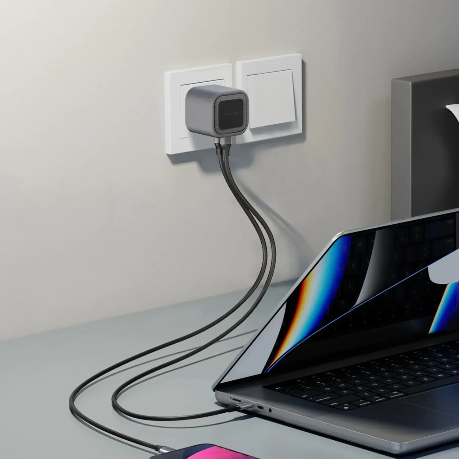 GREEN LION GaN Charger - 45W PD Dual USB, Gray — Gray 2