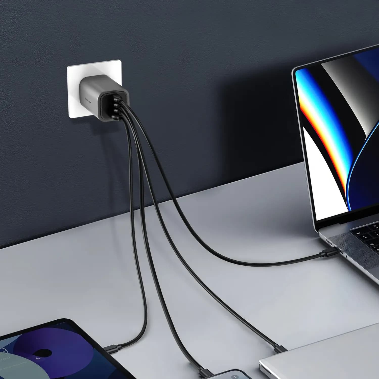 Green Lion GaN Charger Premium Series - 100W PD, Gray 2