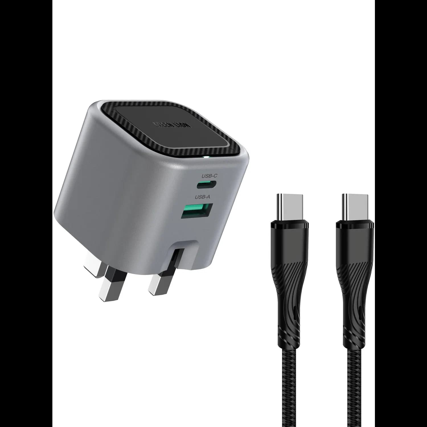 Green Lion Charger Premium Series - 45W PD, USB-C & USB-A, Foldable Plug 1