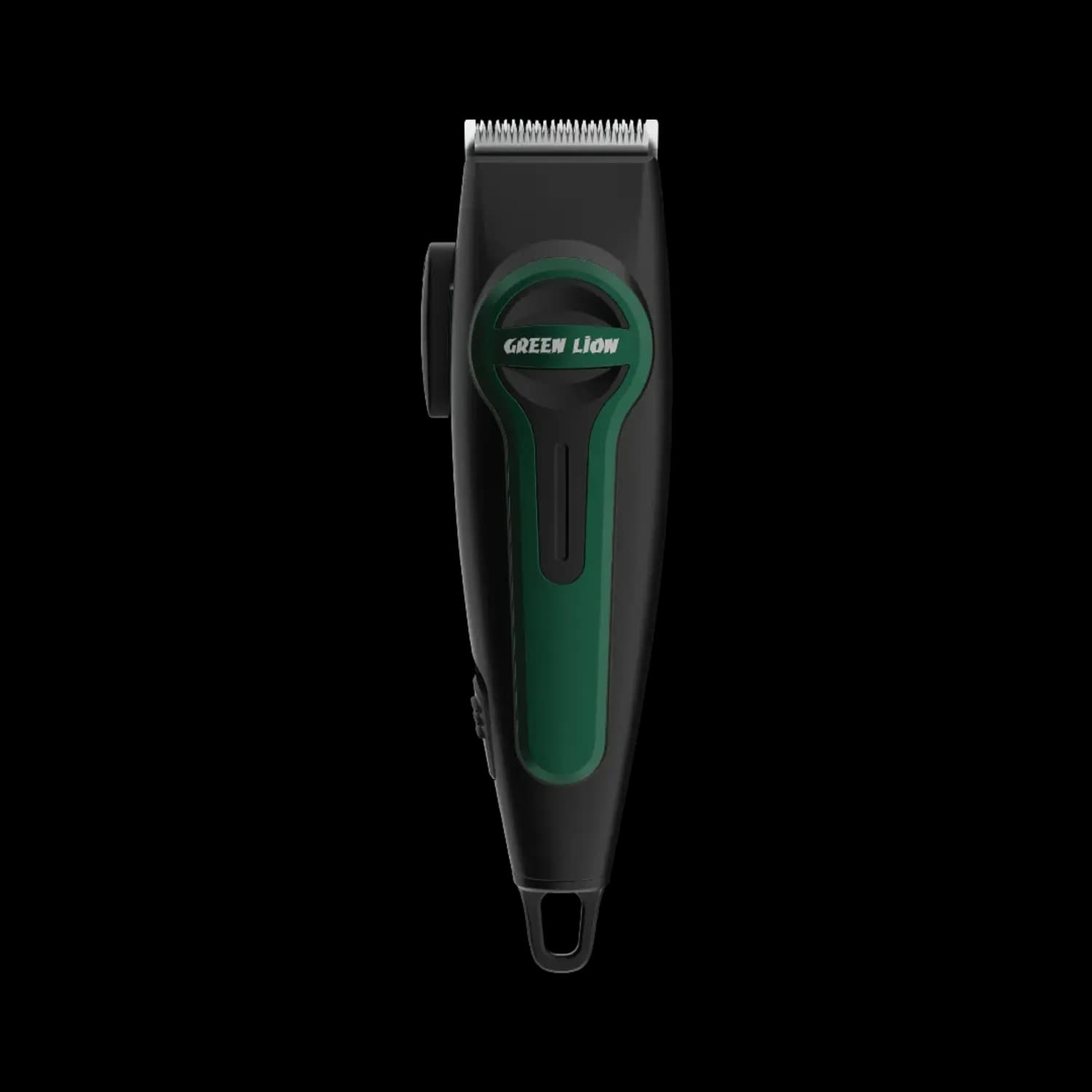 Green Lion Hair Clipper - 1200mAh Battery, Black/Green 1