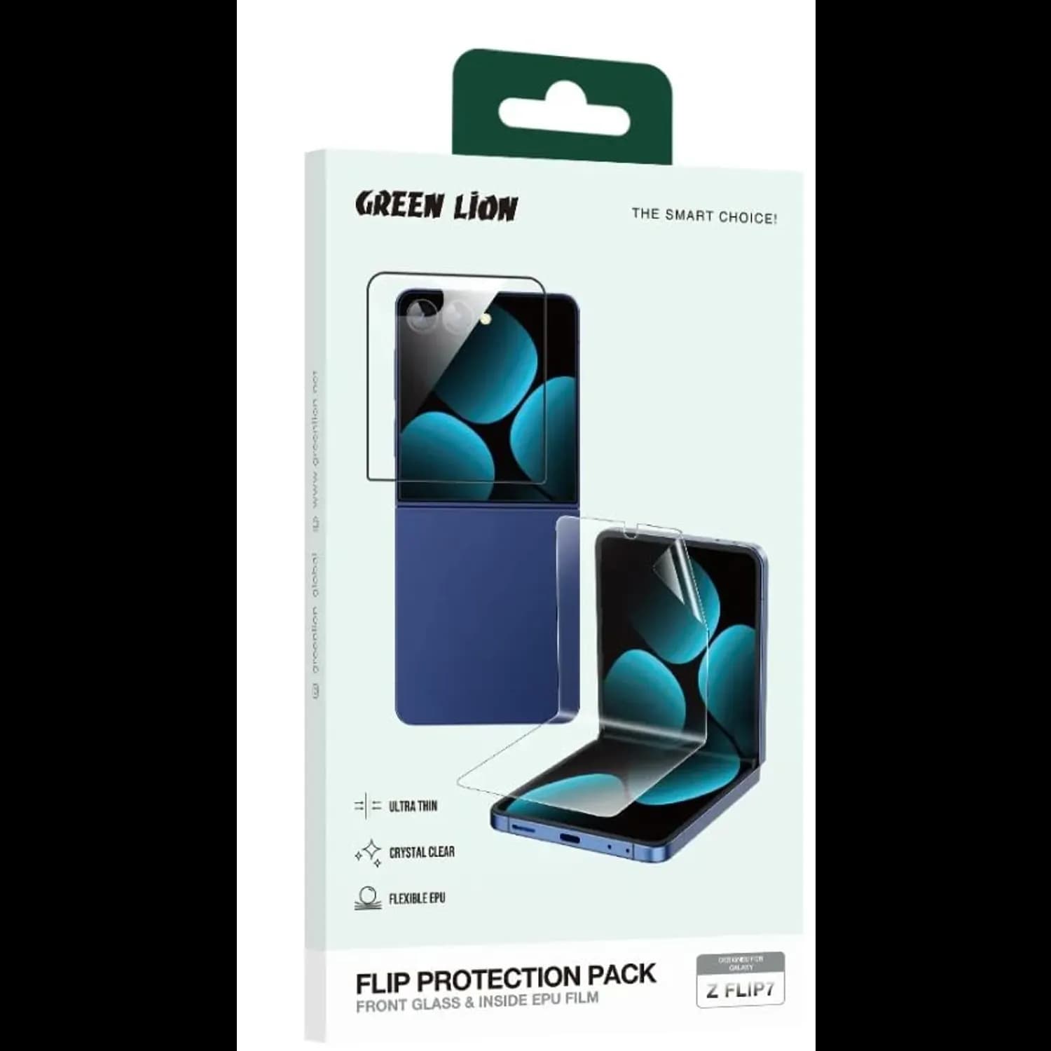 Green Lion Screen Protector Galaxy Z Flip 7 - Anti-Peeping, Clear