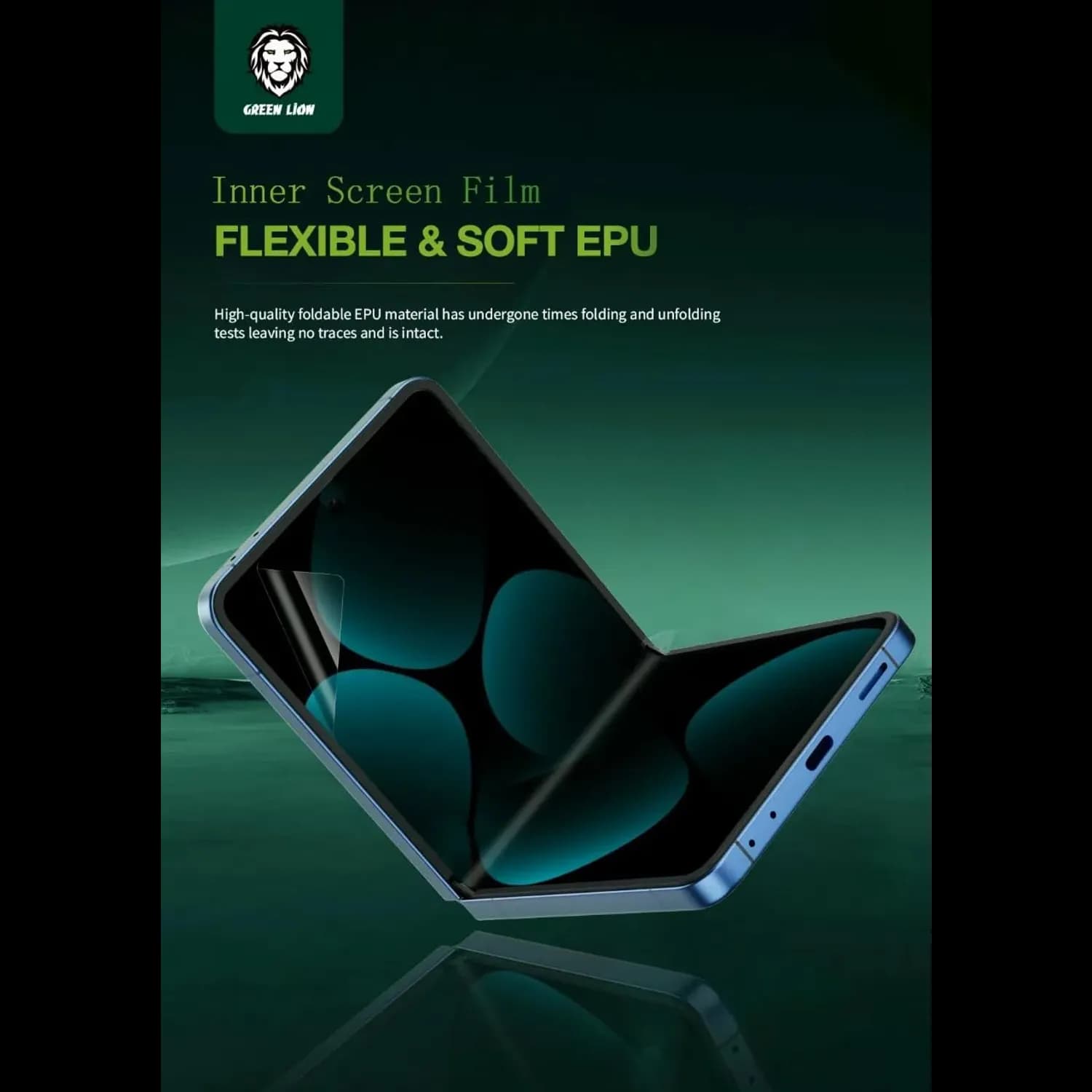 Green Lion Screen Protector Galaxy Z Flip 7 - Anti-Peeping, Ultra Thin 2
