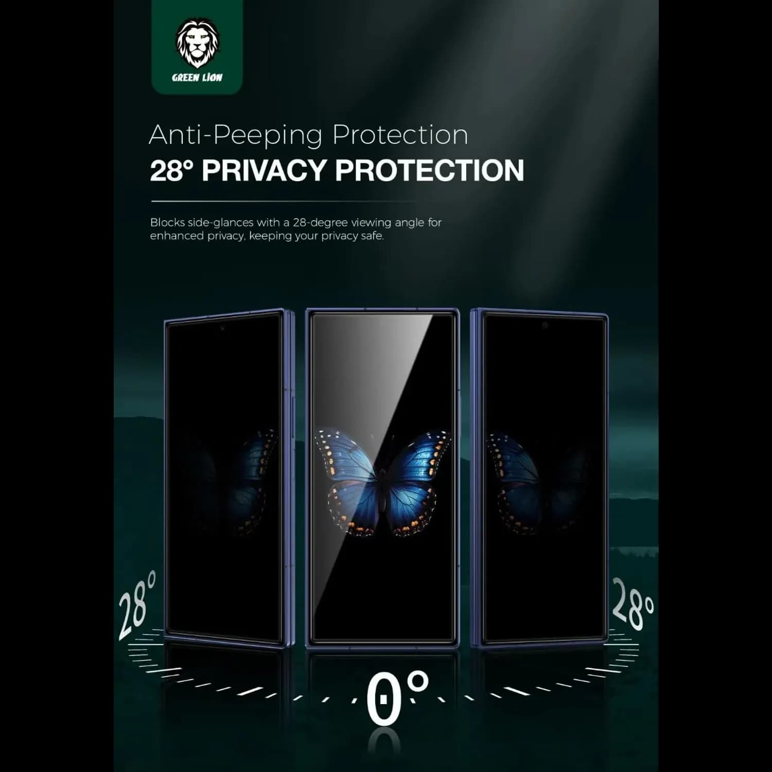 Green Lion Fold Protection Pack Samsung Galaxy Z Fold 7 - Self-Healing, Black 5