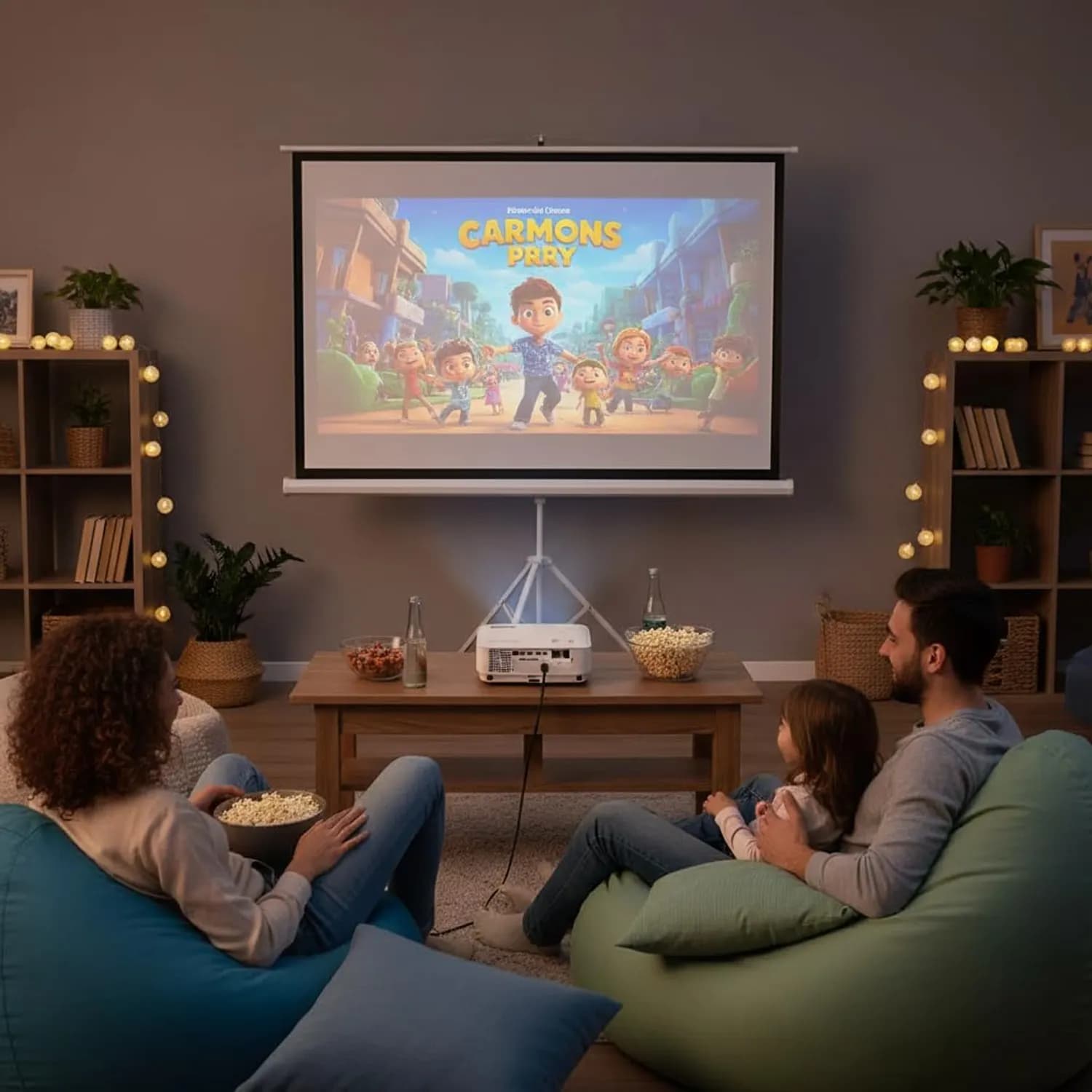 Green Lion Projector Screen - 120 inch Tripod, White 4