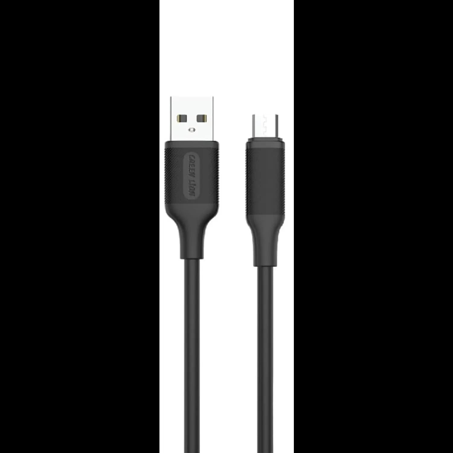 Green Lion USB-A to Micro USB Cable - 2.4A, 1m, Black 1 Green Lion USB-A to Micro USB Cable - 2.4A, 1m, Black 1