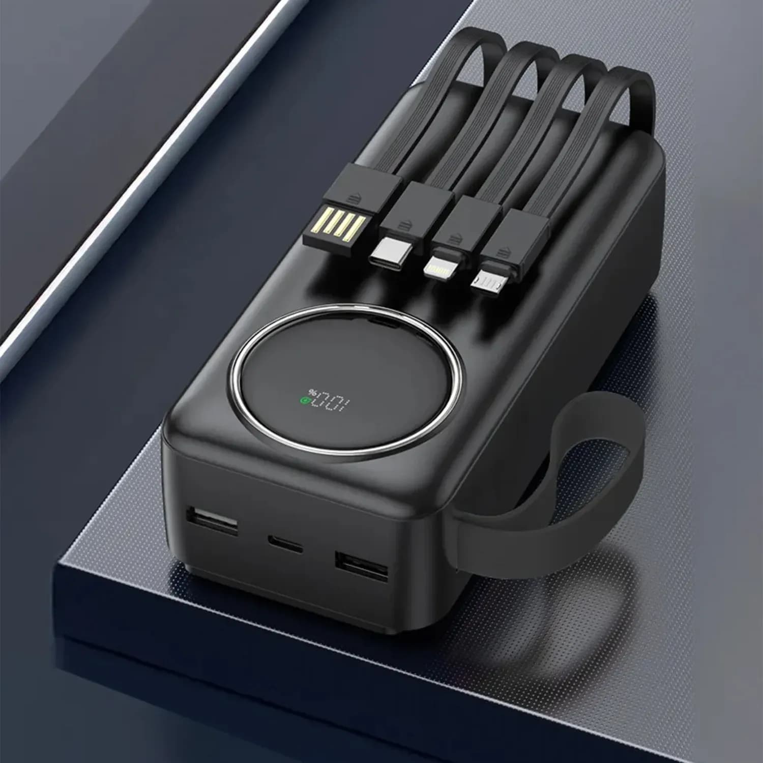 Green Lion Power Bank Power Pulse 30000mAh - PD 22.5W, Black 4