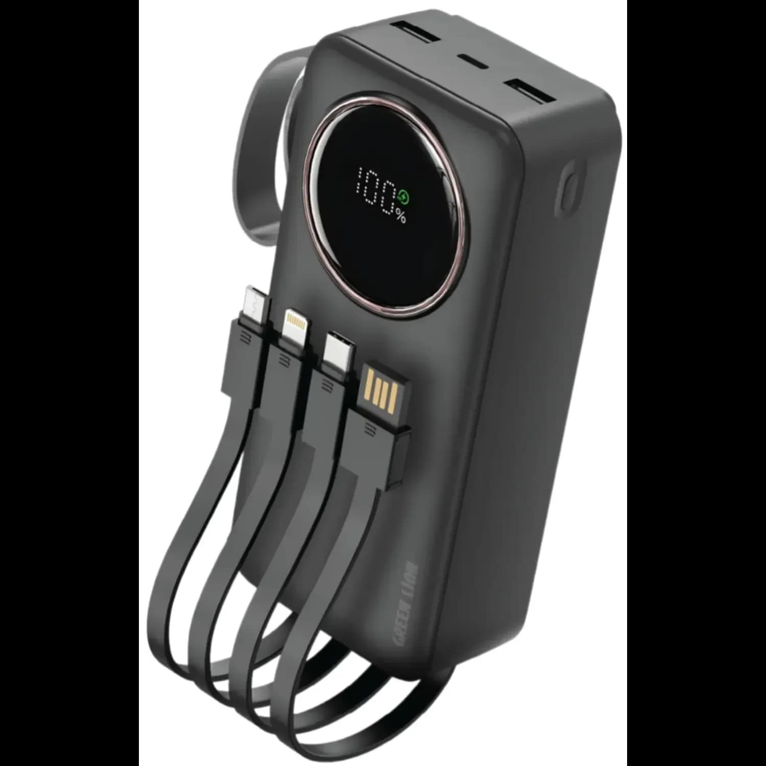 Green Lion Power Bank Power Pulse 30000mAh - PD 22.5W, Black 1 Green Lion Power Bank Power Pulse 30000mAh - PD 22.5W, Black 1