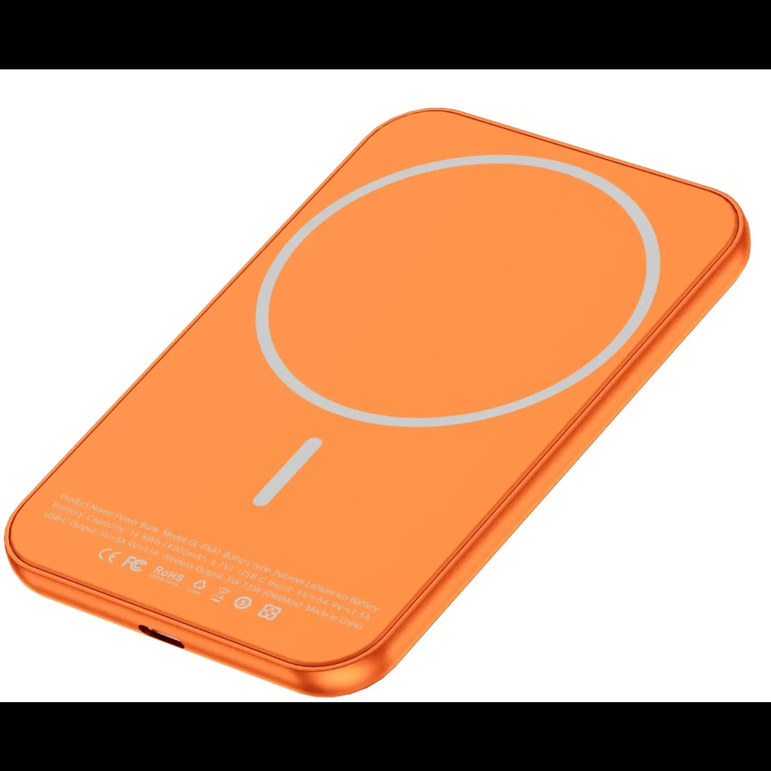Green Lion Power Bank - 4000mAh Ultra Slim, Orange — Blue 5