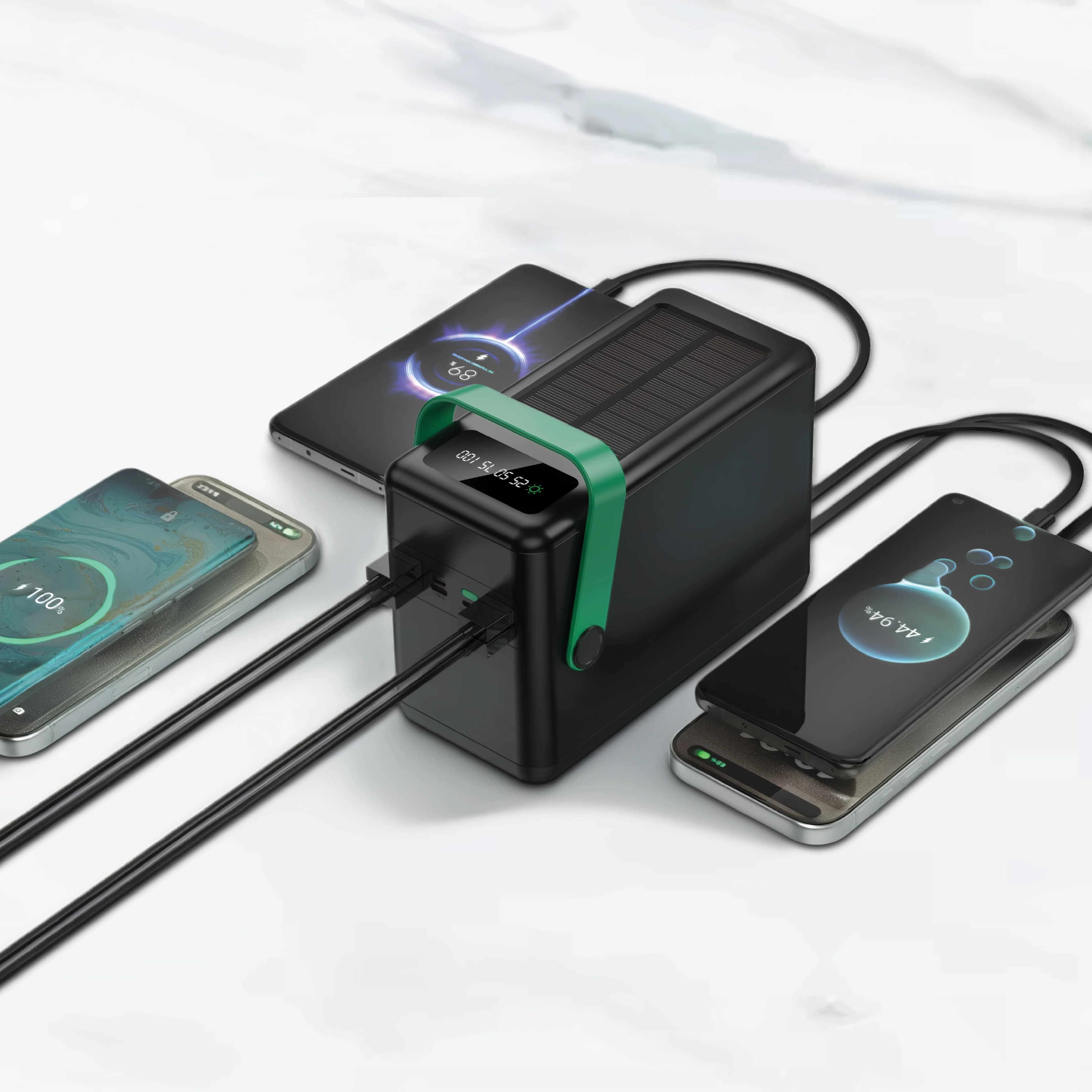 Green Lion Power Bank GL-PXB7 - 120000mAh Solar, Black 3