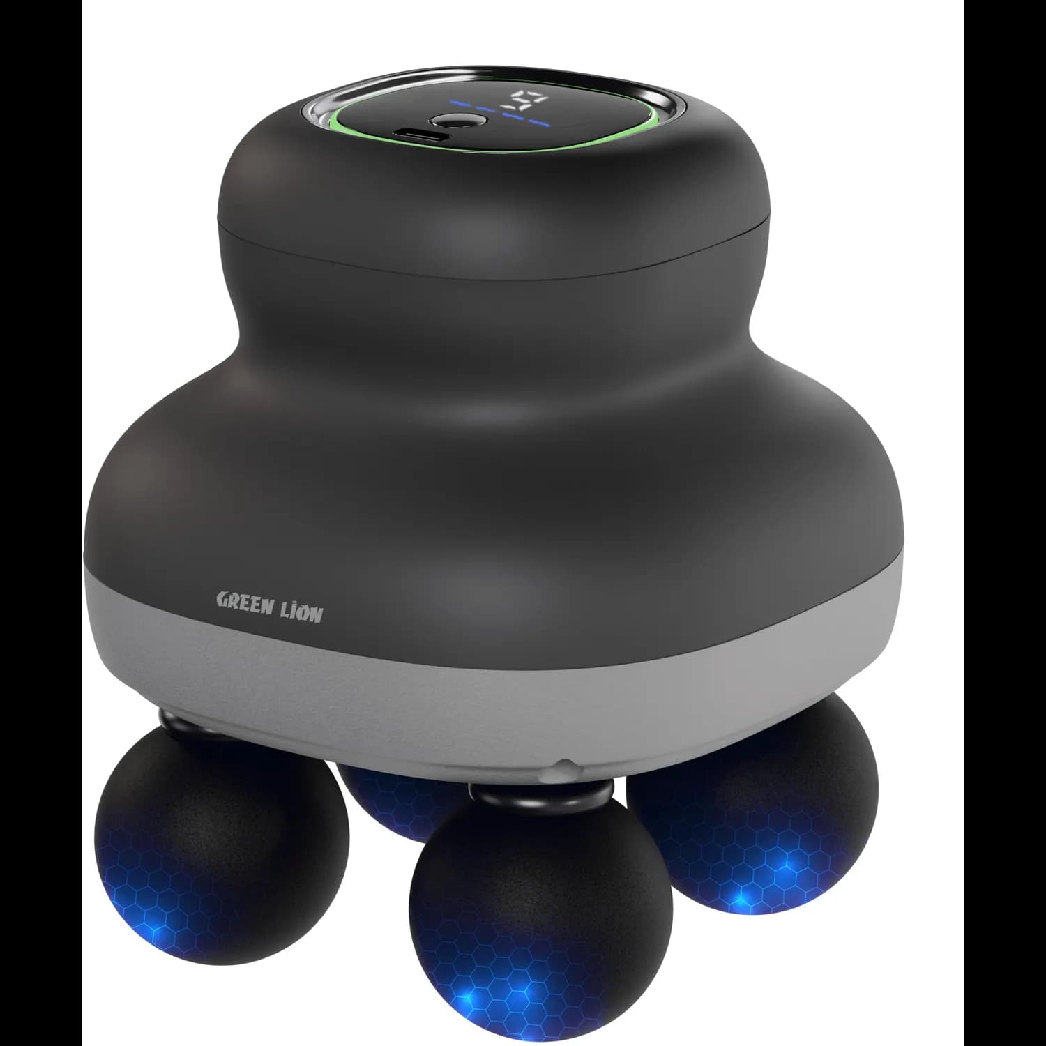 Green Lion Body Massager Quad Force - 4 Heads, Black 1
