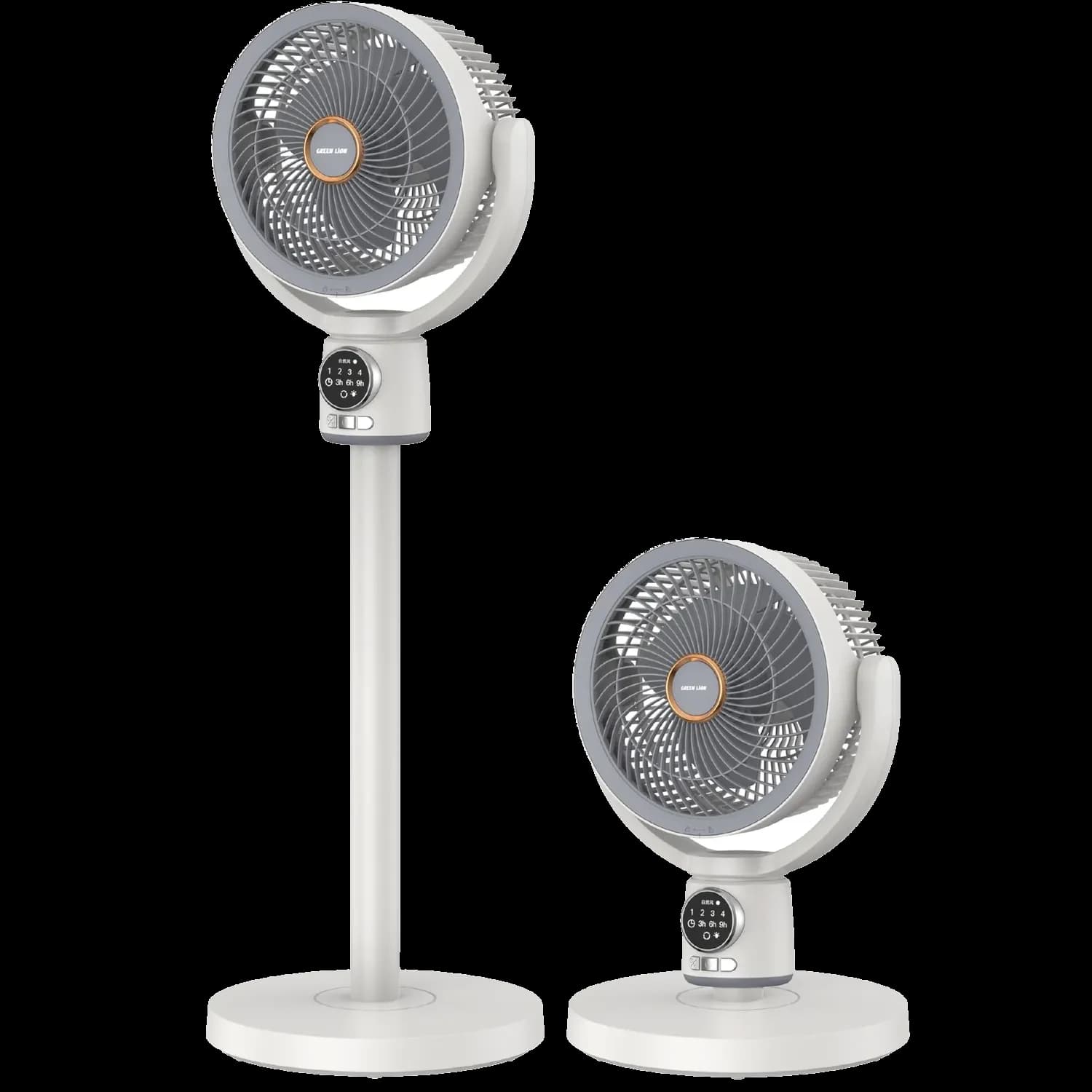 Green Lion Desk Fan - 8000mAh Battery, White