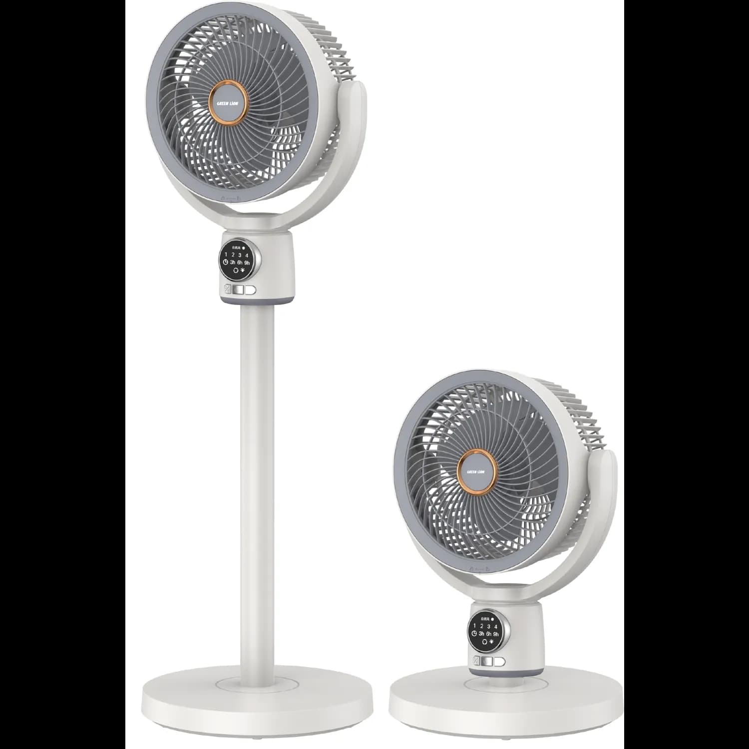 Green Lion Desk Fan - 8000mAh Battery, White 2