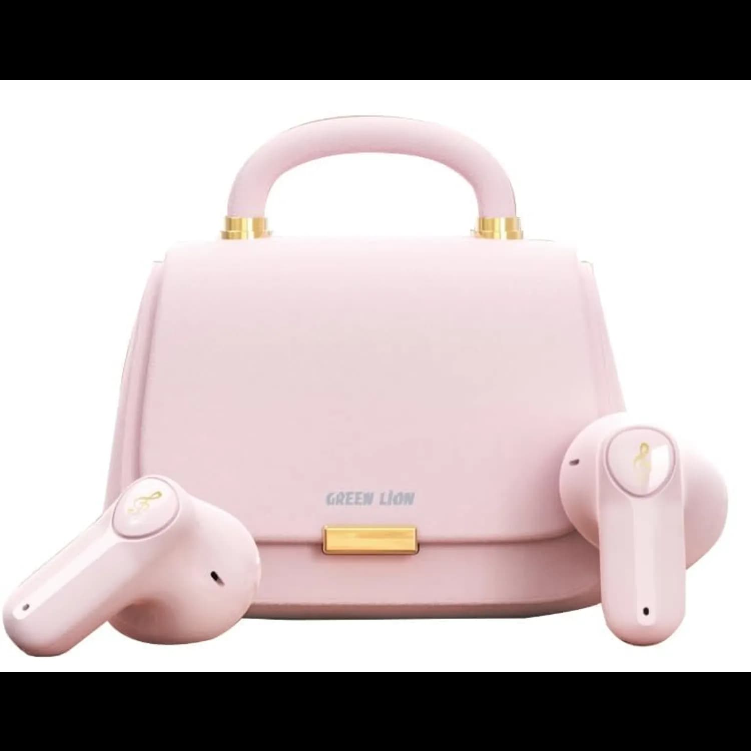Green Lion Earphones - Mini Bag Style, Light Pink 1