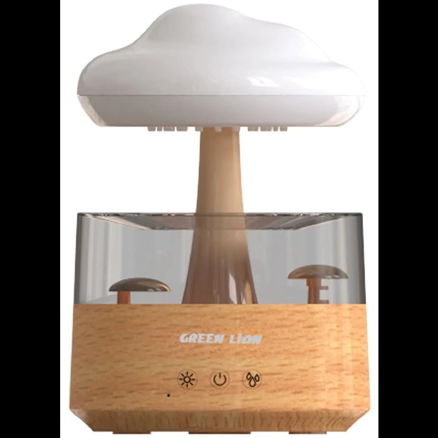 Green Lion Diffuser RAIN CLOUD - 3 Modes, 300ml, Wood 1 Green Lion Diffuser RAIN CLOUD - 3 Modes, 300ml, Wood 1