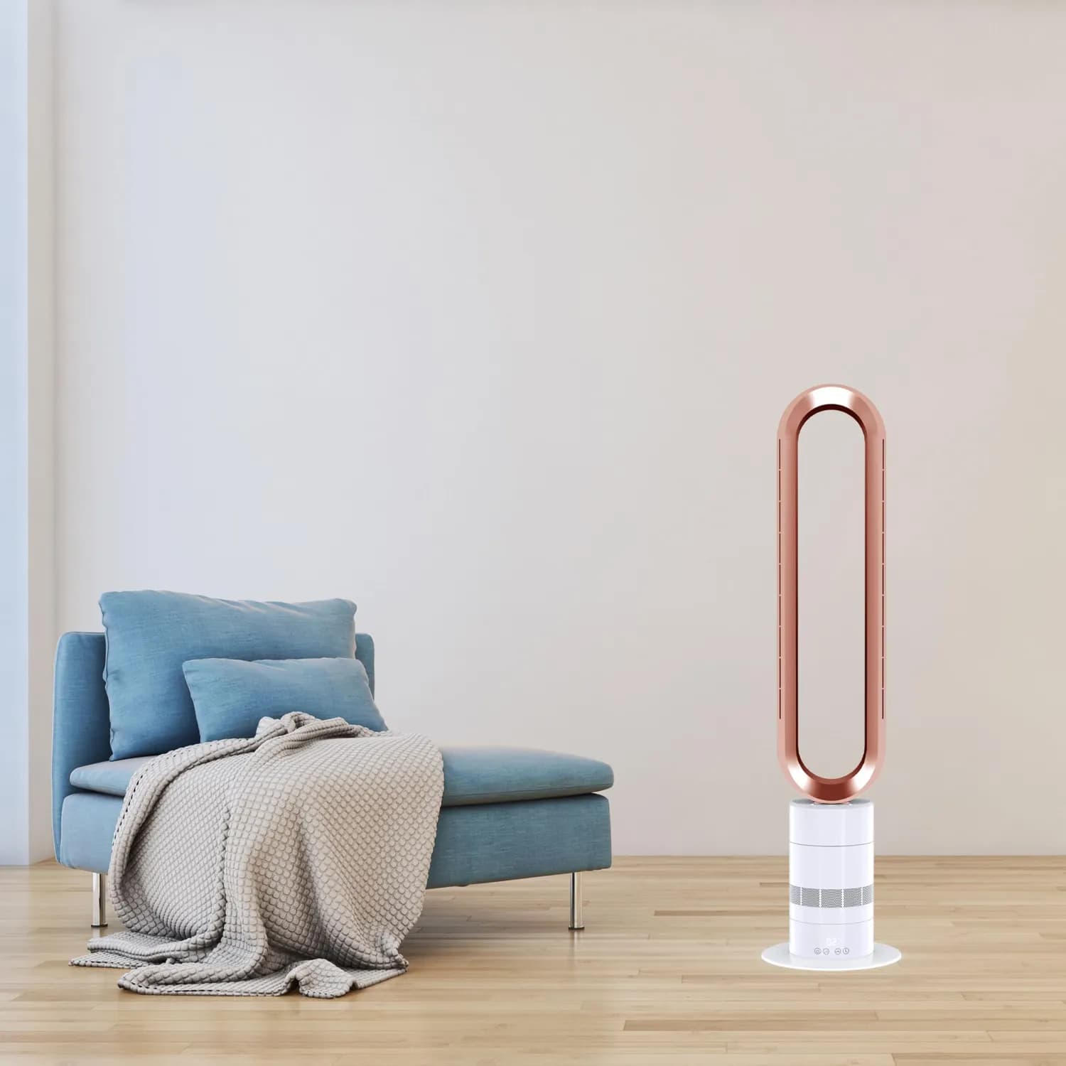 Green Lion Air Cooler - Rechargeable, Blade-Less, White & Gold 4