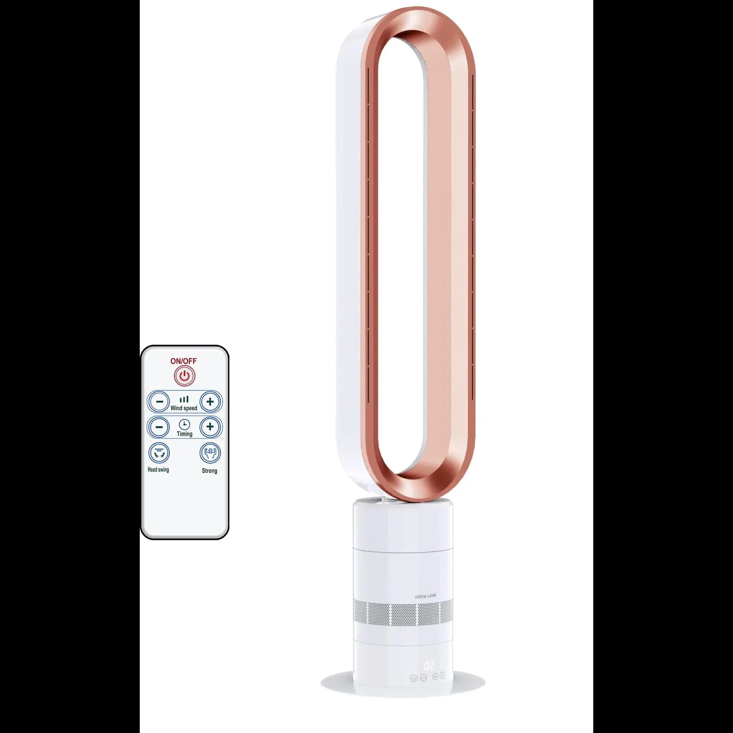 Green Lion Air Cooler - Rechargeable, Blade-Less, White & Gold 2