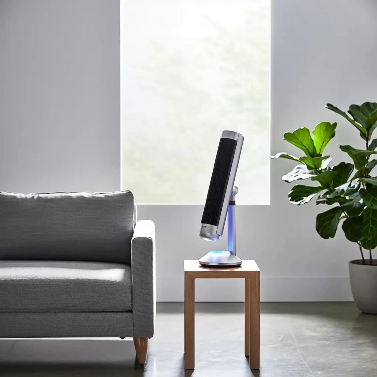 Green Lion Tower Fan - 6-Speed, Remote, Silver 3