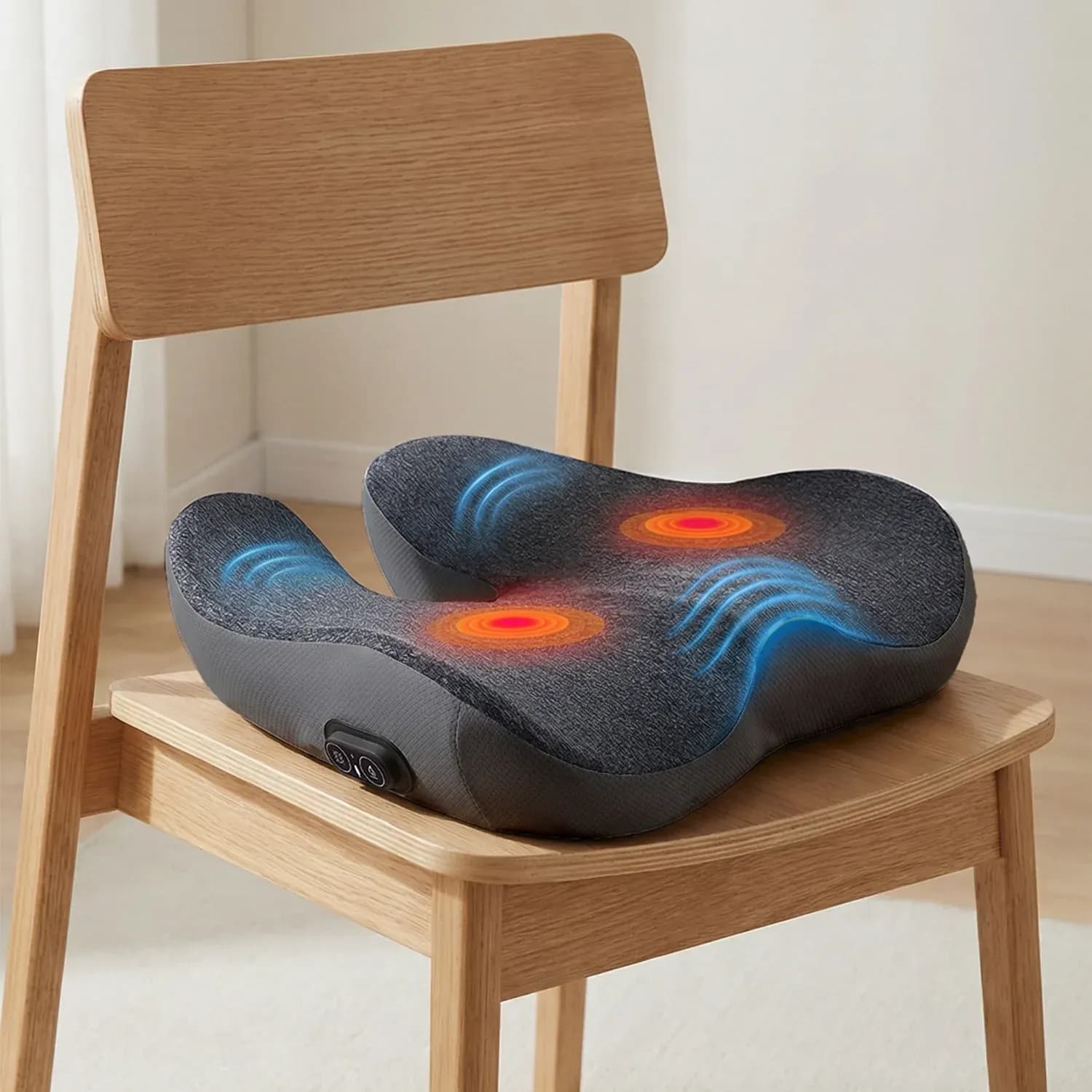 Green Lion RELIEVE Seat Cushion, Massage & Heat Therapy, - Grey 3